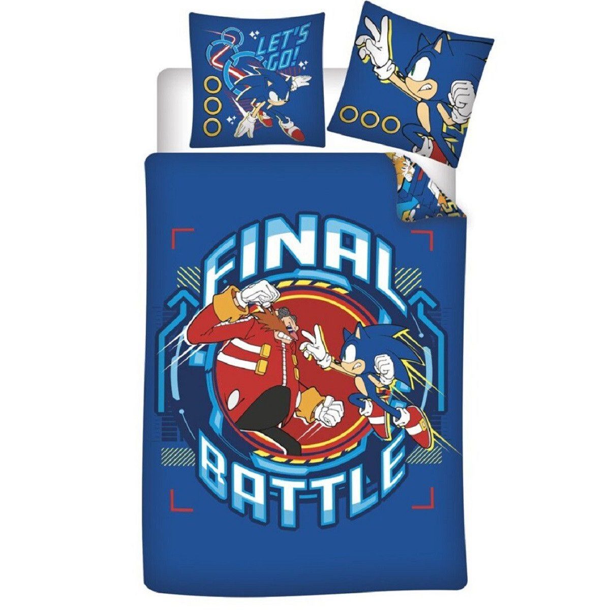 Sonic Bettwäsche Sonic Kinderbettwäsche Set aus Baumwolle Bettbezug 140x200 cm