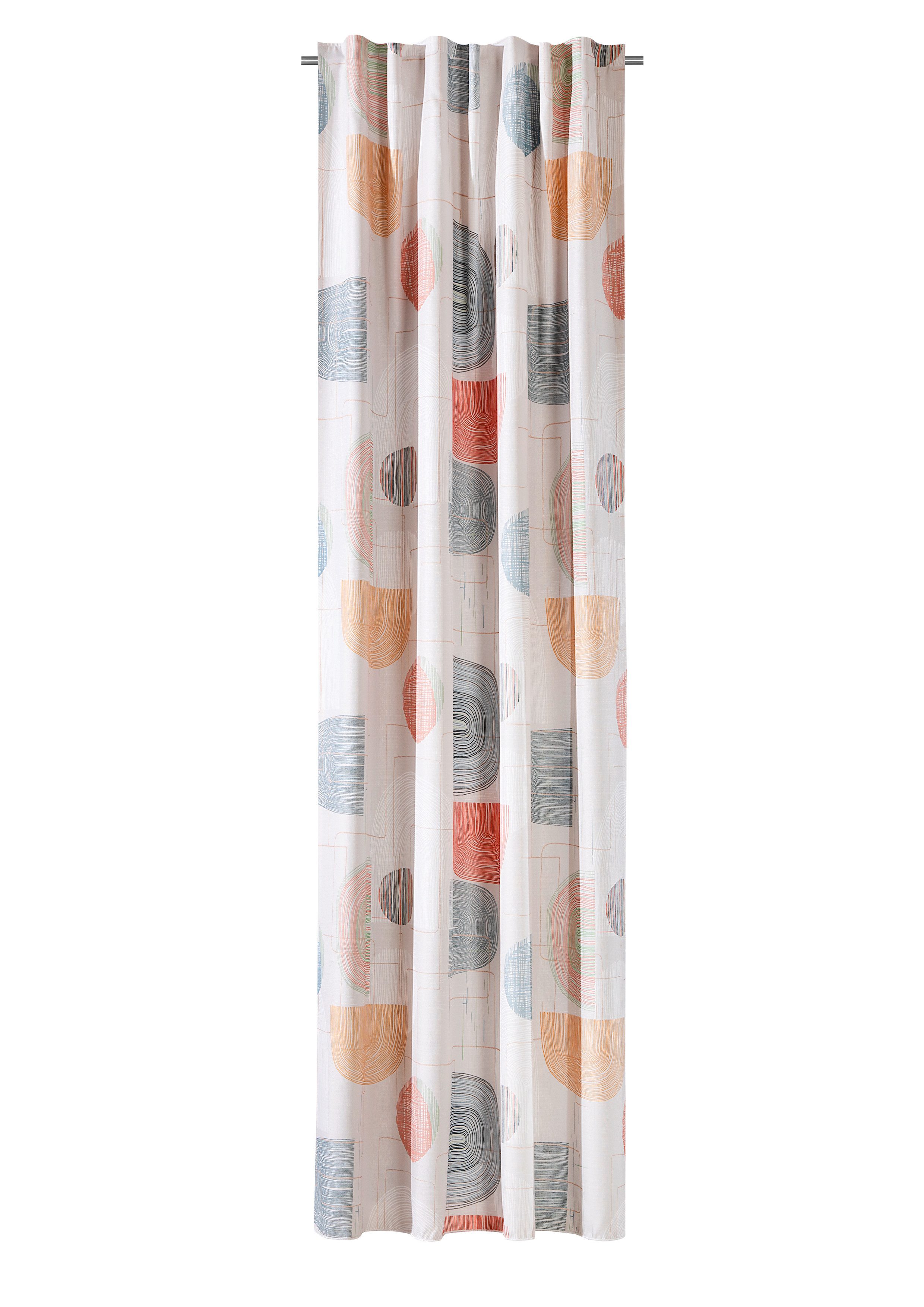 Verdi Vorhang Schal Solveig, verdeckte Schlaufen, Retro-Look 140 x 245 cm (1 St), Multifunktionsband, blickdicht