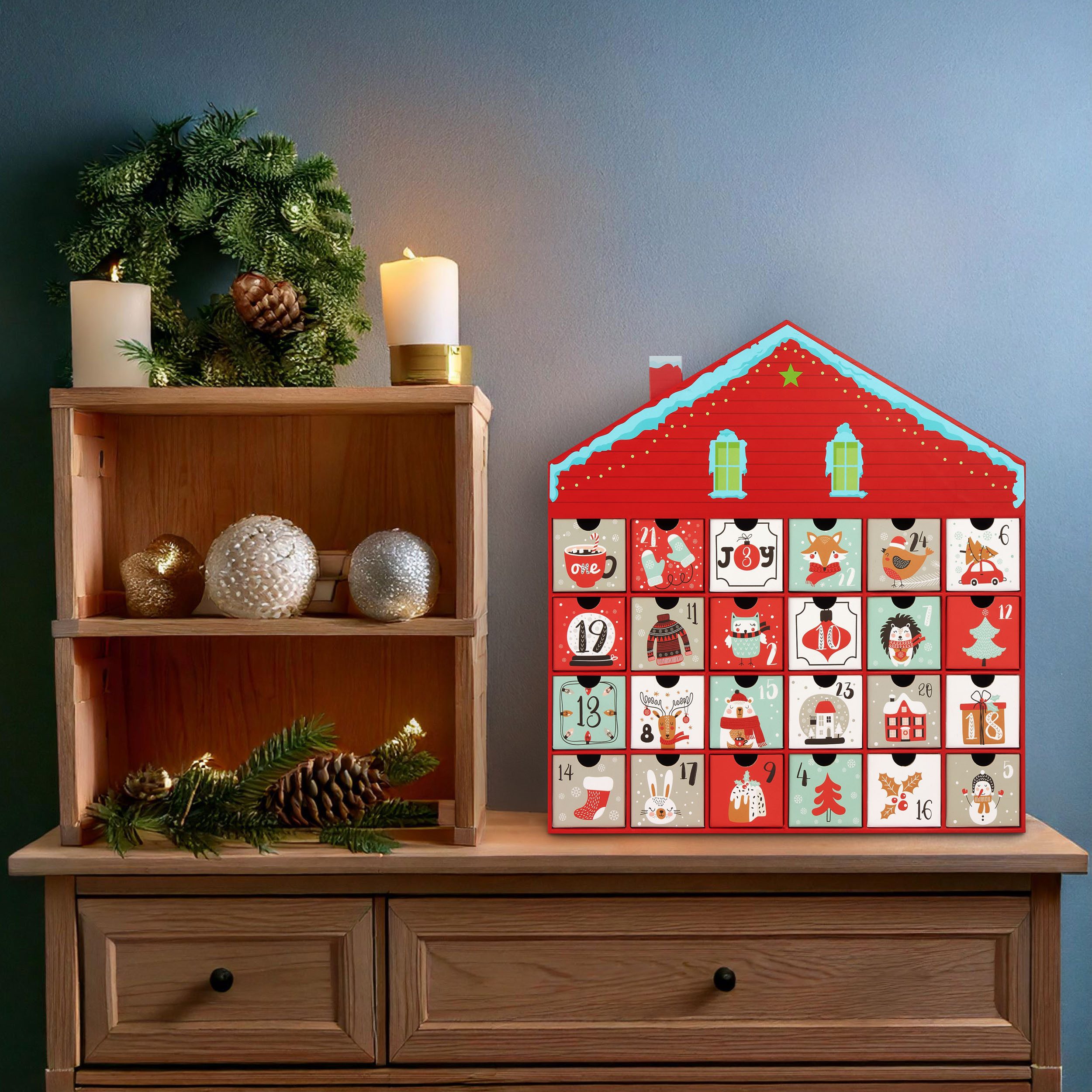 BRUBAKER befüllbarer Adventskalender Weihnachtshaus - Weihnachtskalender zu günstig online kaufen