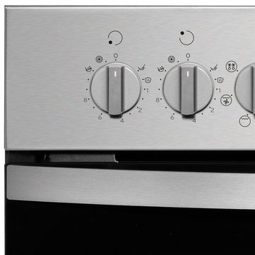 Privileg Elektro-Herd-Set Kochfeld NPCTHR K6040 IN / Backofen PHVK3 NN5F IN, 4 Kochzonen, 65 Liter, Garraum-Temperatur bis 250 °C