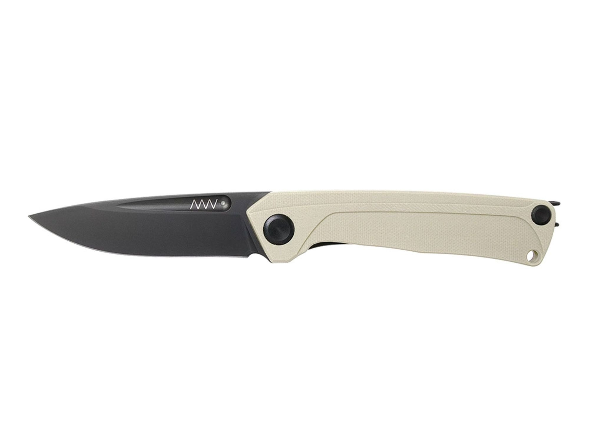 ACTA NON VERBA KNIVEs Taschenmesser Acta Non Verba Z200 DLC Schwarz G10 Weiß ANVZ200-019