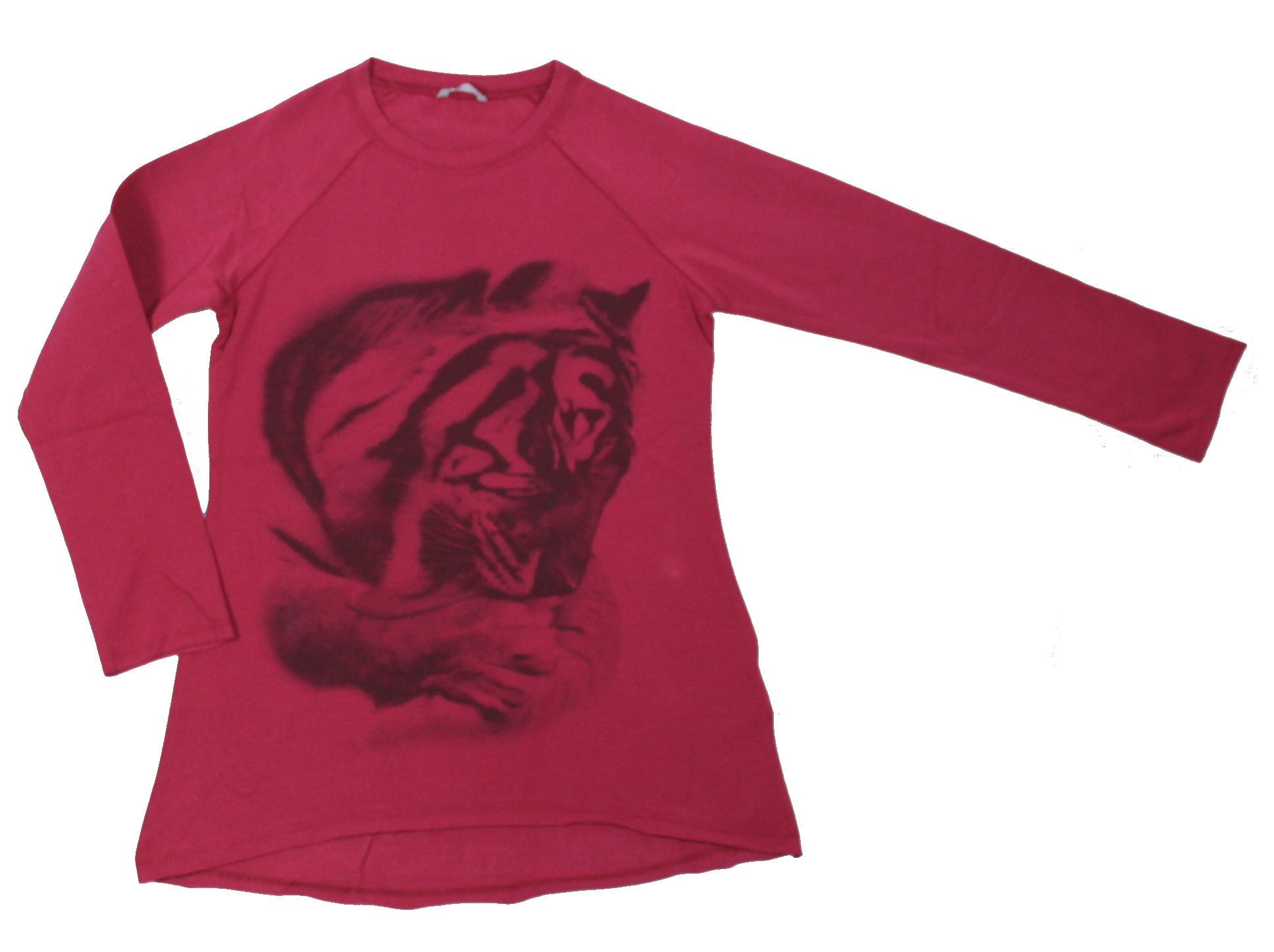 Sarabanda Langarmshirt Sarabanda Langarmshirt weinrot Tiger (1-tlg)