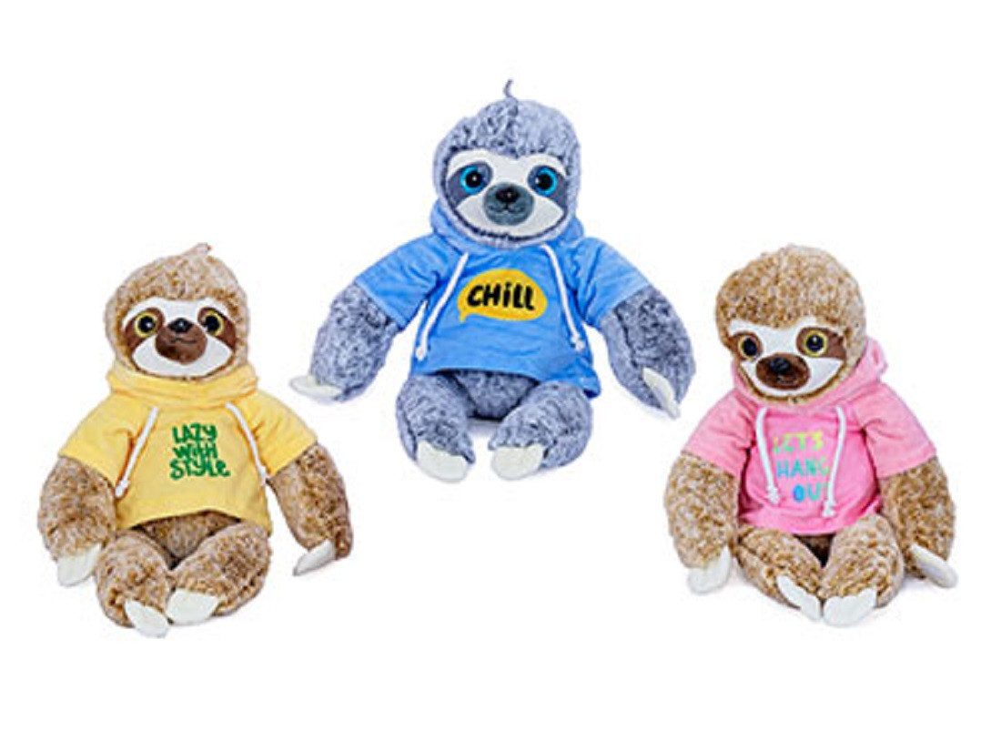 soma Kuscheltier Faultier XXL 38 cm Plüschtier Stofftier Faultier Lets Hang out Rosa (Set, 1-St., Geschenk-Set), Stofftier Sale Geschenke für Mädchen Jungen Kinder Babys spielen