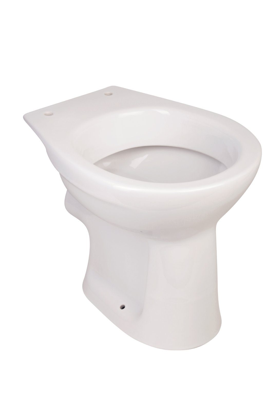 Calmwaters Flachspül-WC, Bodenstehend, Abgang Waagerecht, Stand WC, Weiß, Flachspüler