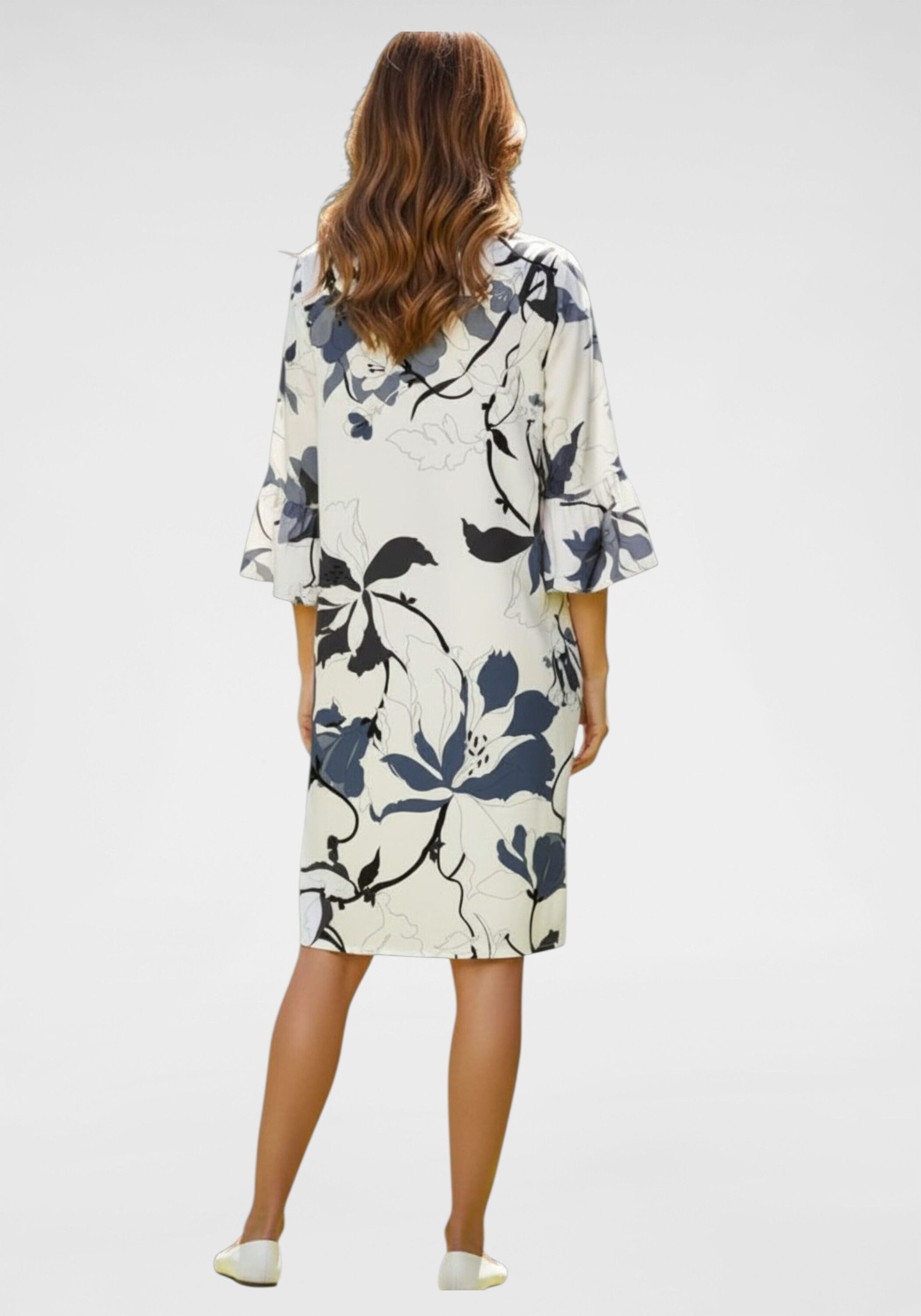 NAVIGAZIONE A-Linien-Kleid (1-tlg) Blumenmuster