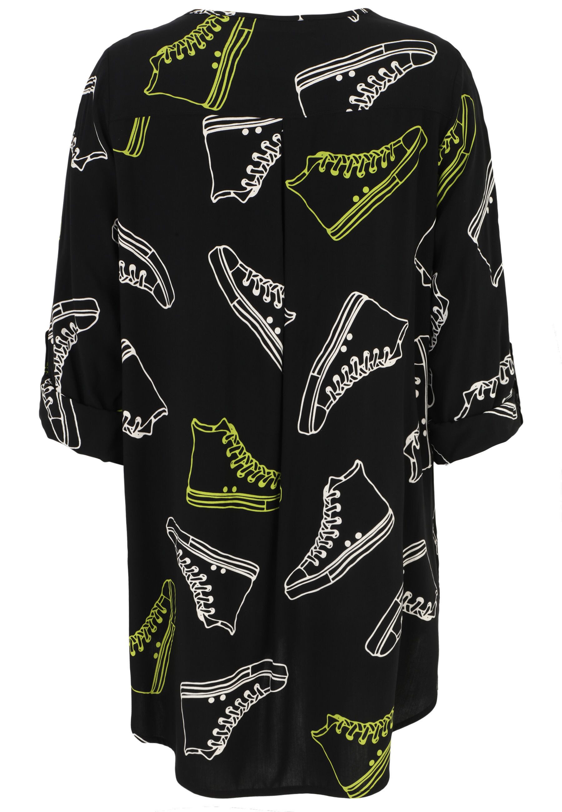 Doris Streich Klassische Bluse mit markantem Sneakers-Print – Bild 2 von 3