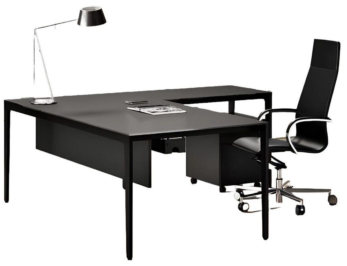 Xlmoebel Eckschreibtisch Frezza Design Schreibtisch aus edlen Materialien in modernem Stil (Eckschreibtisch, 1-St., Eckschreibtisch), Hergestellt in Italy