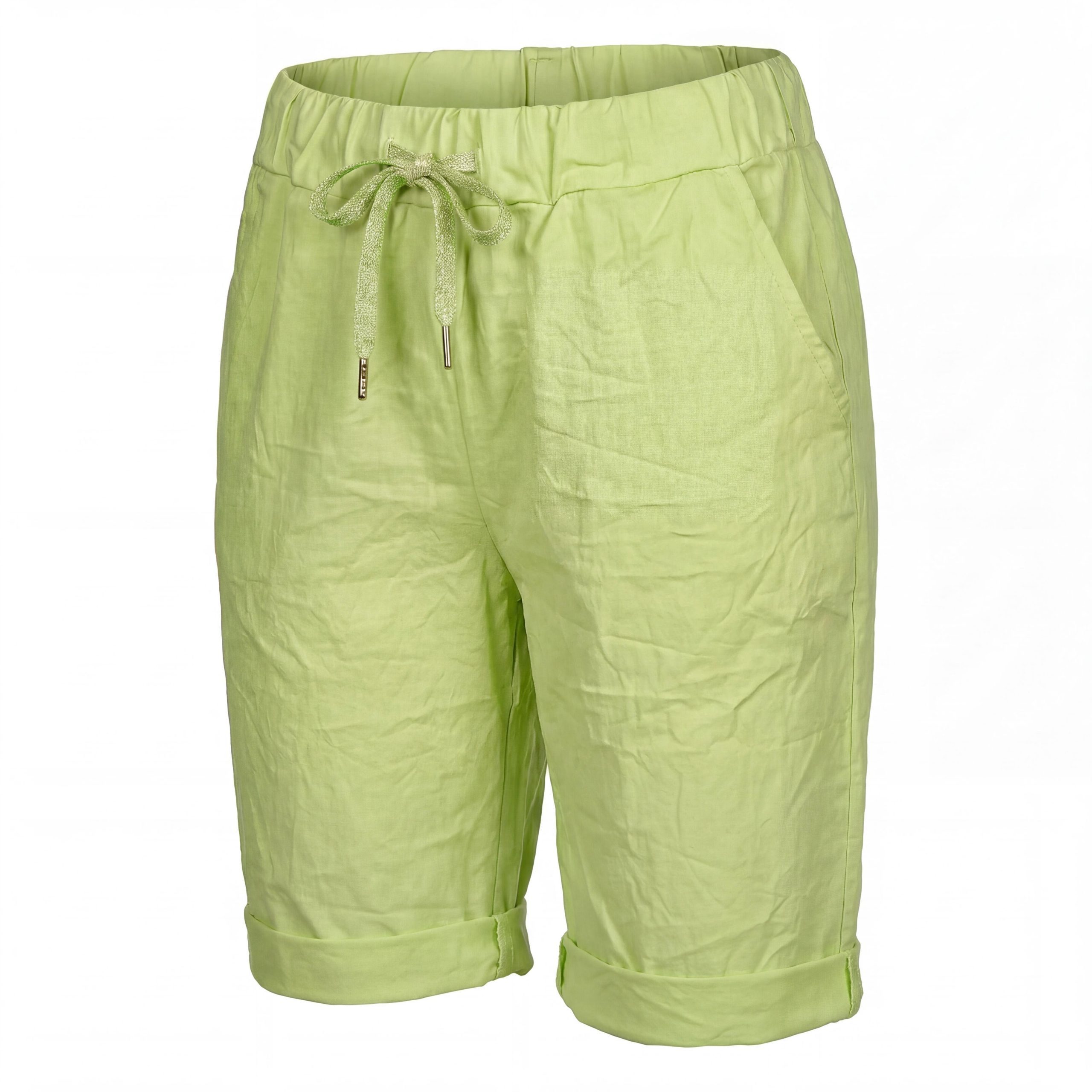 Chinoshorts Damenhose Kurze Damen Sommerhose Chino Shorts Schlupf Bermuda