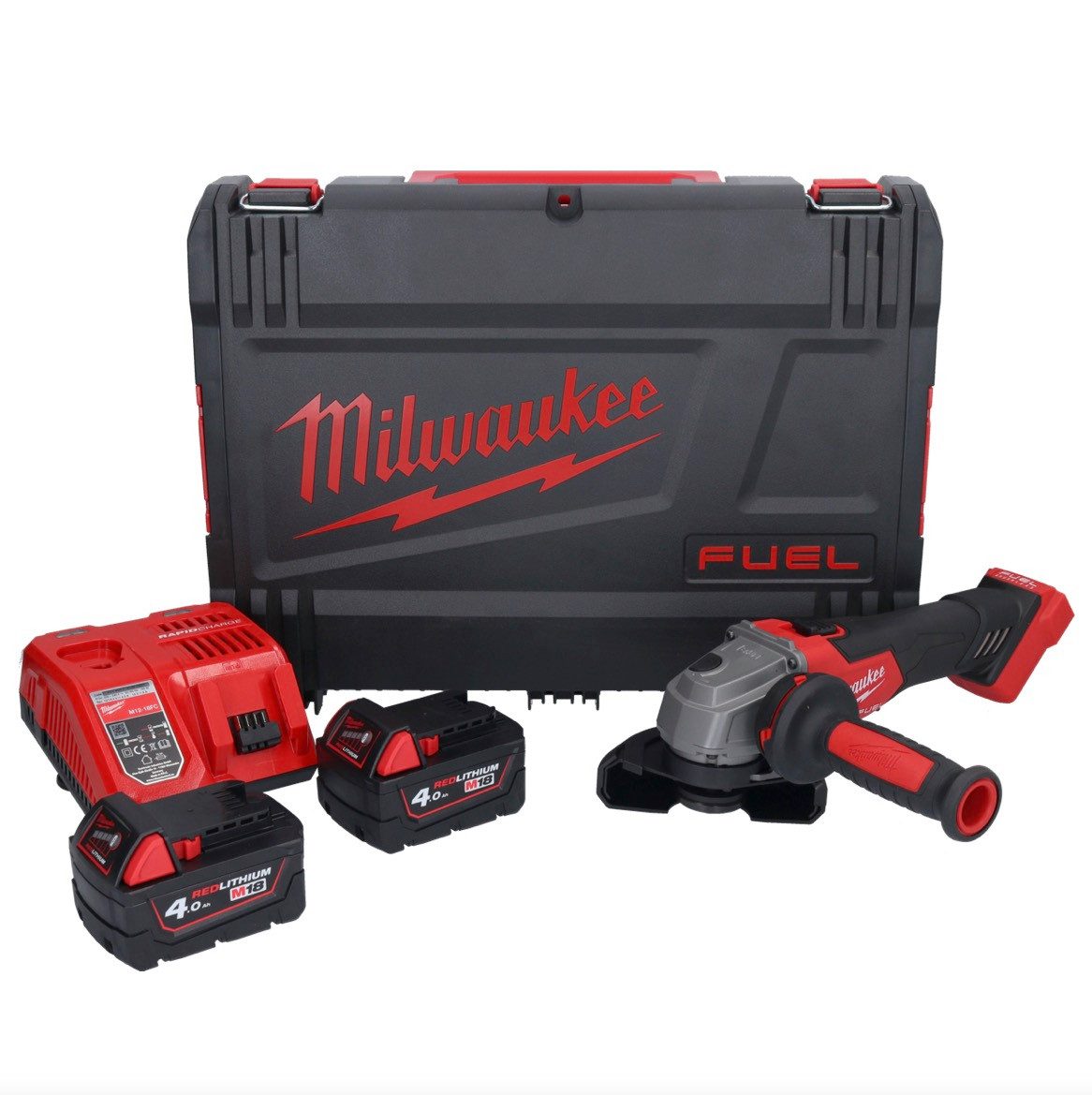 Milwaukee Akku-Winkelschleifer M18 FSAG115X-402X Akku Winkelschleifer 18 V 115 mm Brushless + 2x
