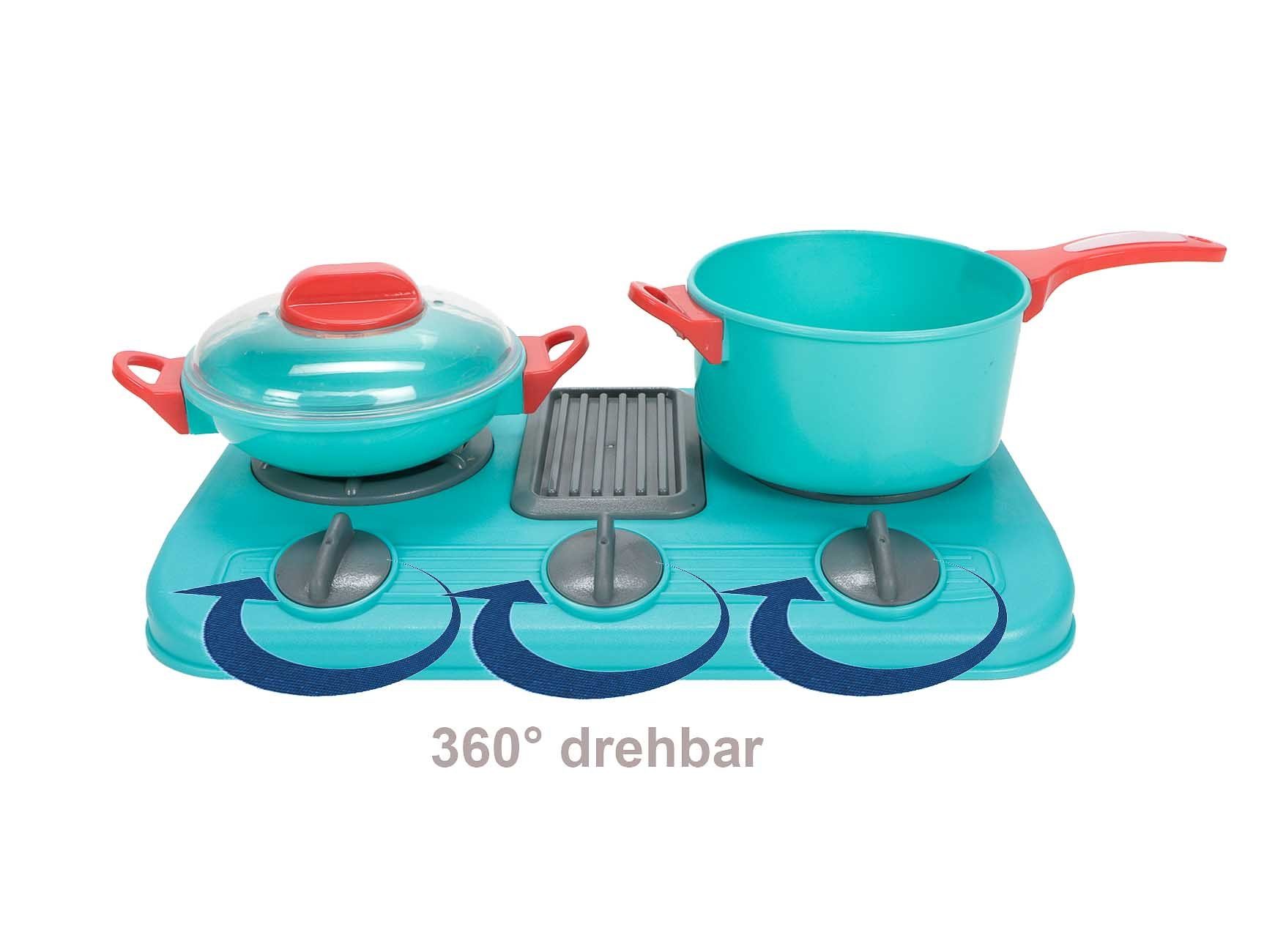 Eddy Toys Spielküche Küchenspielzeug Kunststoff, Spielzeug Kochset