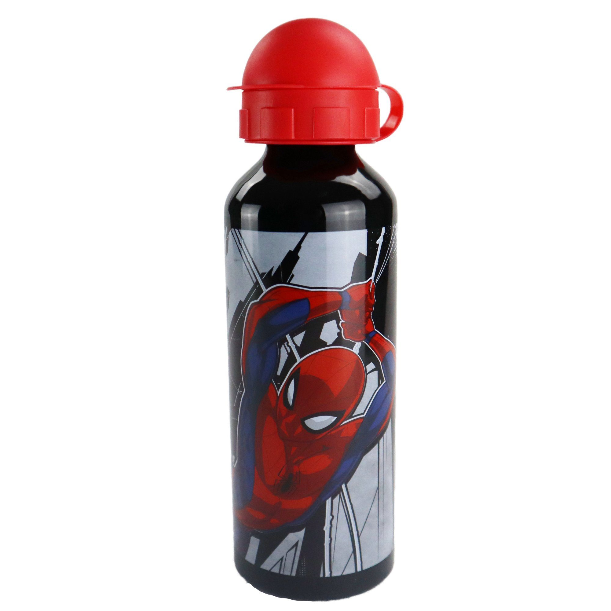 MARVEL Trinkflasche Marvel XL Flasche - ALU 520 ml Spiderman Wasserflasche
