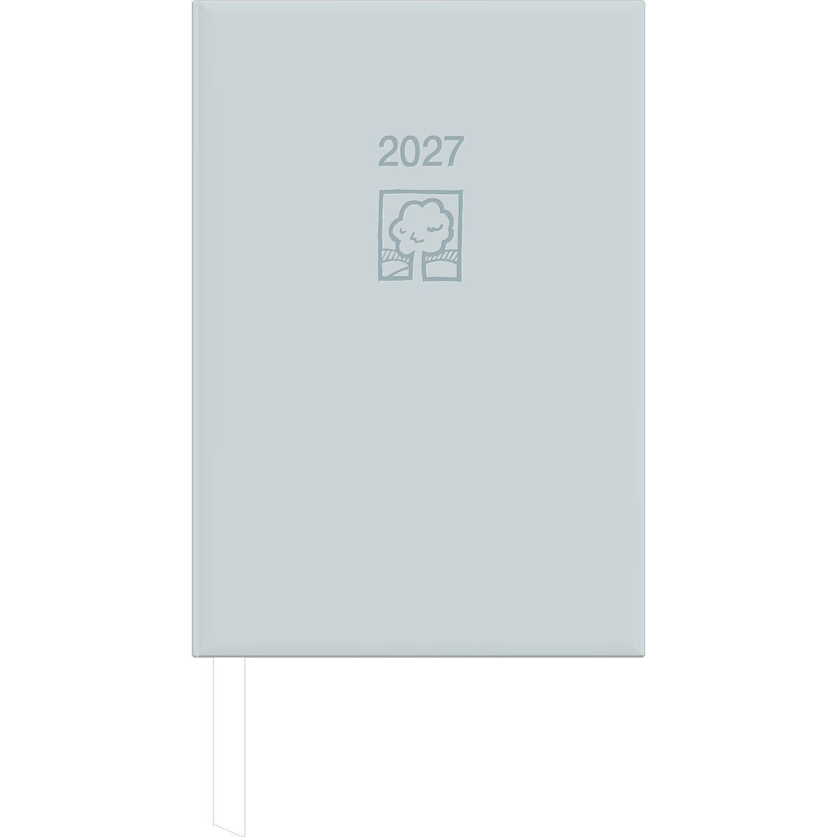 ZETTLER Buchkalender Buchkalender 876 14,5x21cm 1 Tag/1 Seite grau 2027