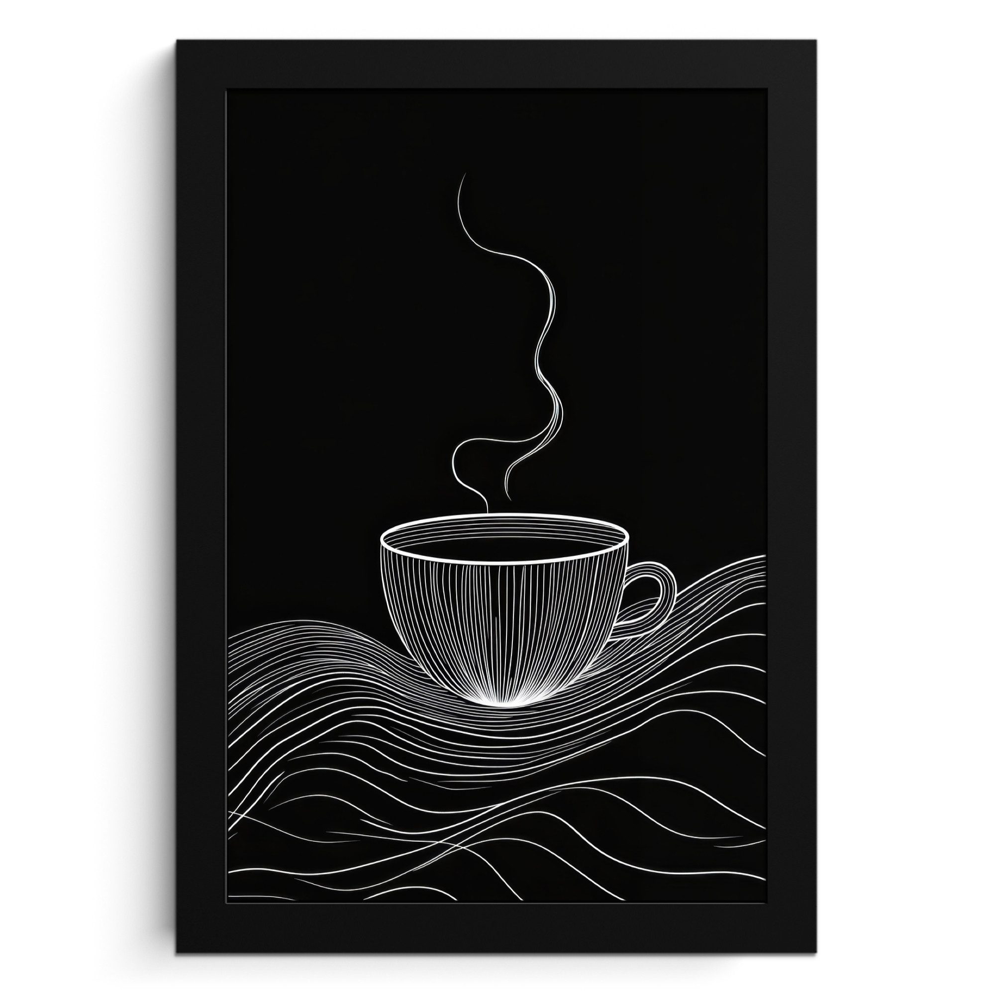 MuchoWow Poster Strichzeichnung - Kaffeetasse - günstig online kaufen