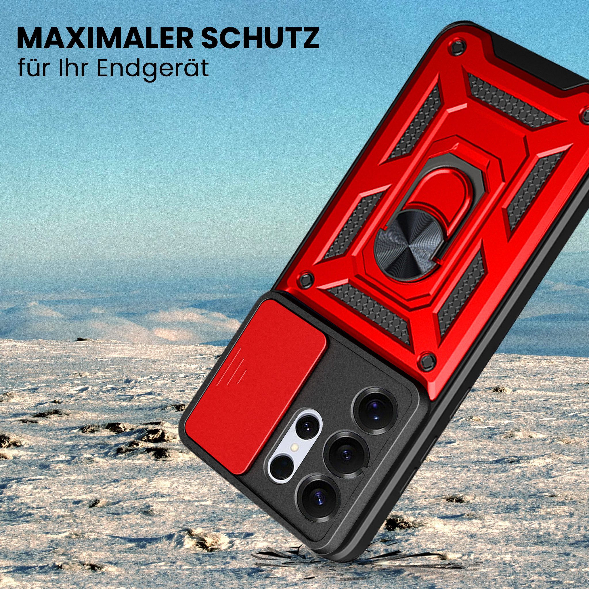 Tec-Expert Handyhülle Outdoor Cover Hülle für Samsung Galaxy S26 Ultra, Premium Hülle mit Kameraschutz aus verstärktem Polycarbonat