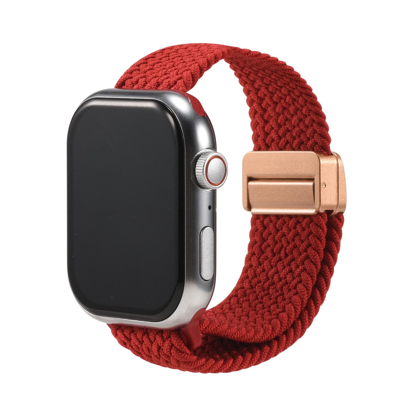 CoolGadget Smartwatch-Armband Fitnessarmband aus Nylon iWatch, für Apple Watch 1 2 3 4 5 6 7 8 9 10 11 SE 1 2 3 38 40 41 42 mm