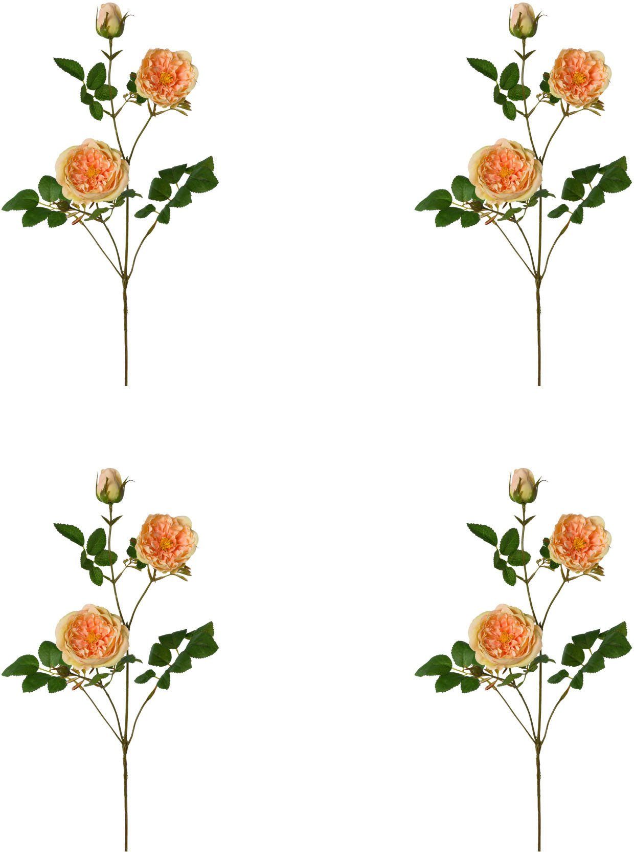 Rosenzweig Rose, green, Kunstblume 73 cm Creativ Höhe