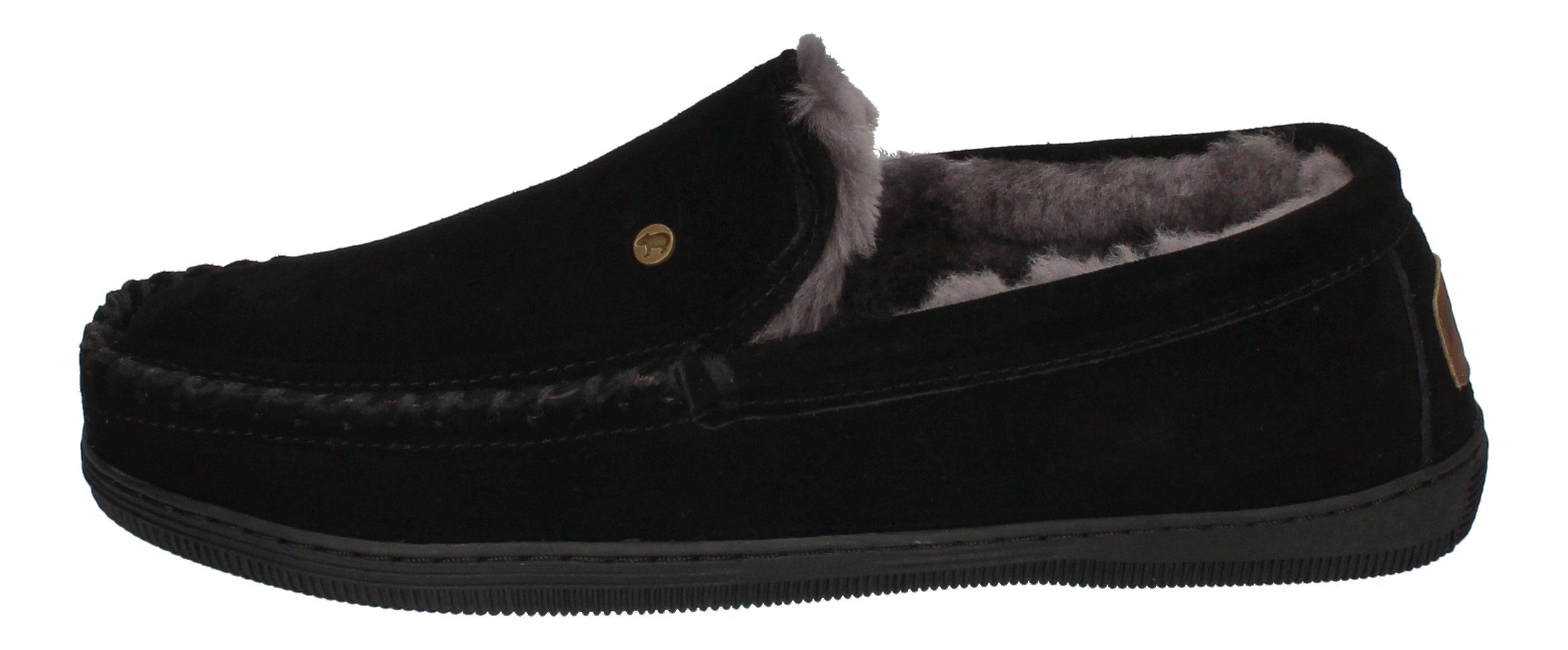 WARMBAT Grizzly Suede GRZ4410-99 Hausschuh Black