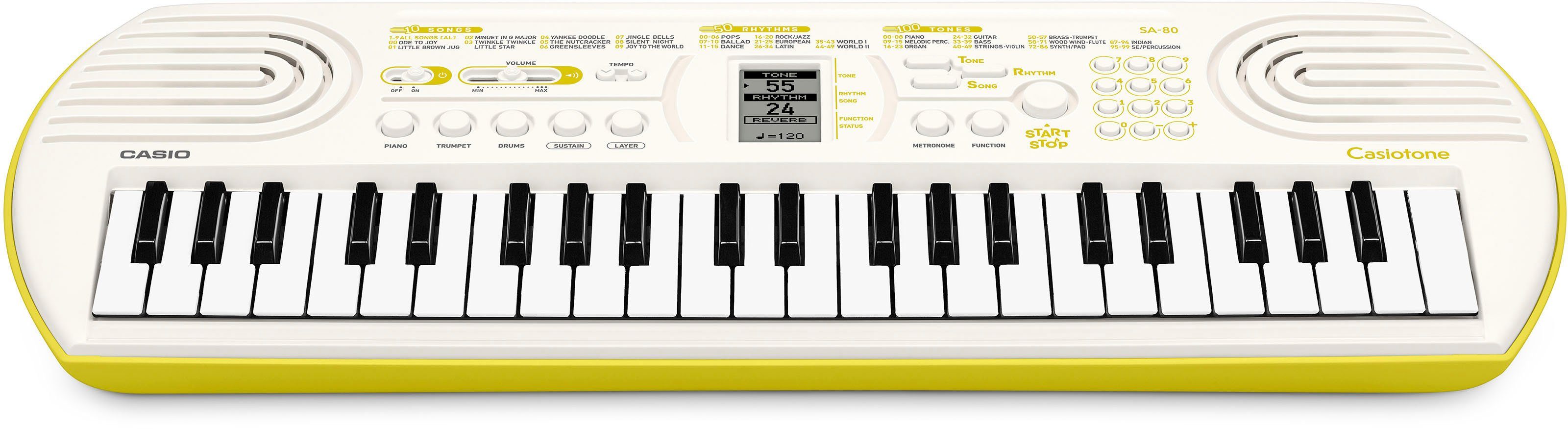 mit CASIO Home-Keyboard Tasten SA-80, Mini-Keyboard 44