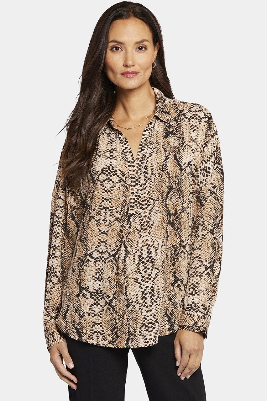 NYDJ Blusentop Becky Blouse Tierprint