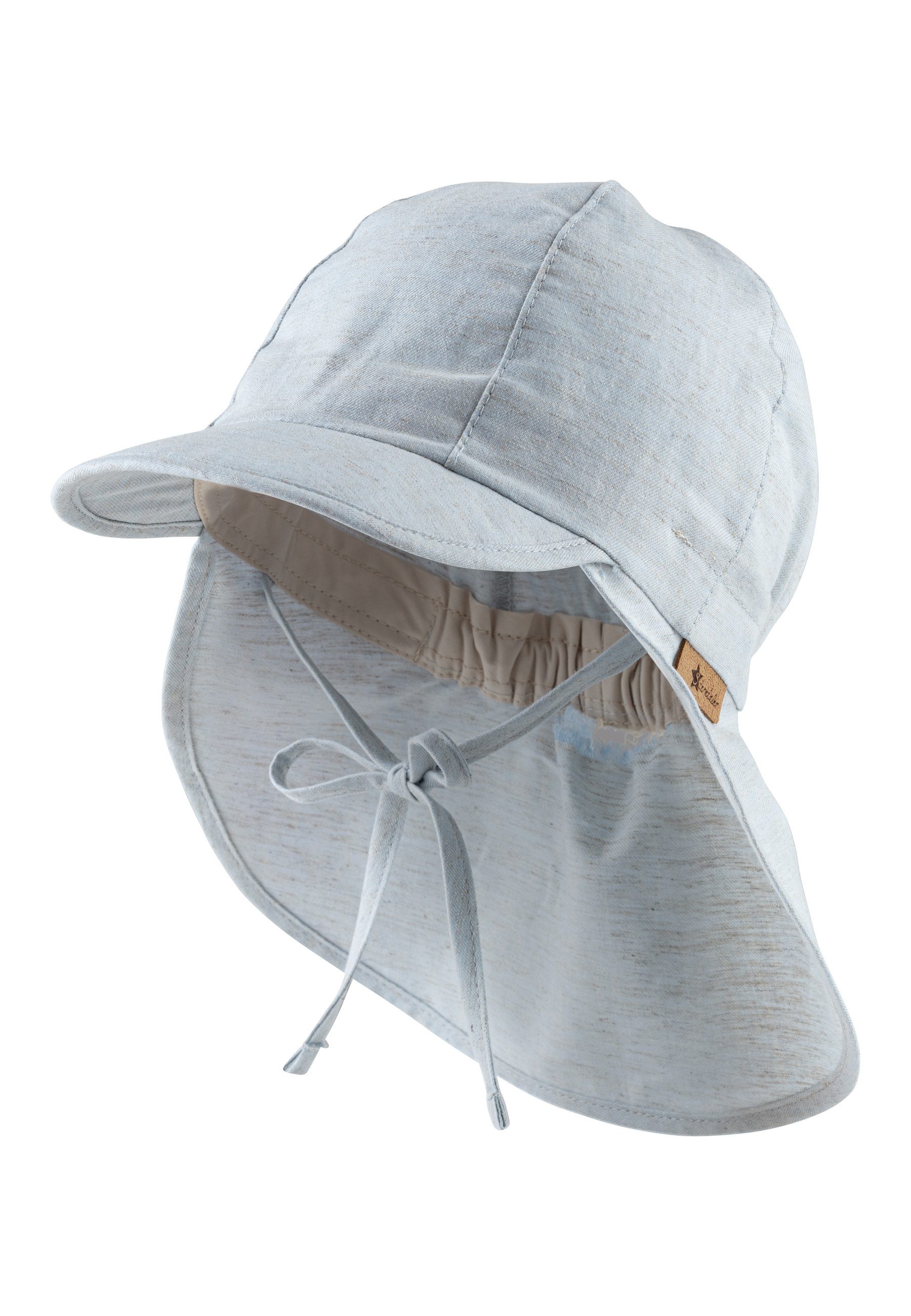 Sterntaler® Schirmmütze Schirmmütze mit Nackenschutz meliert (1-St)