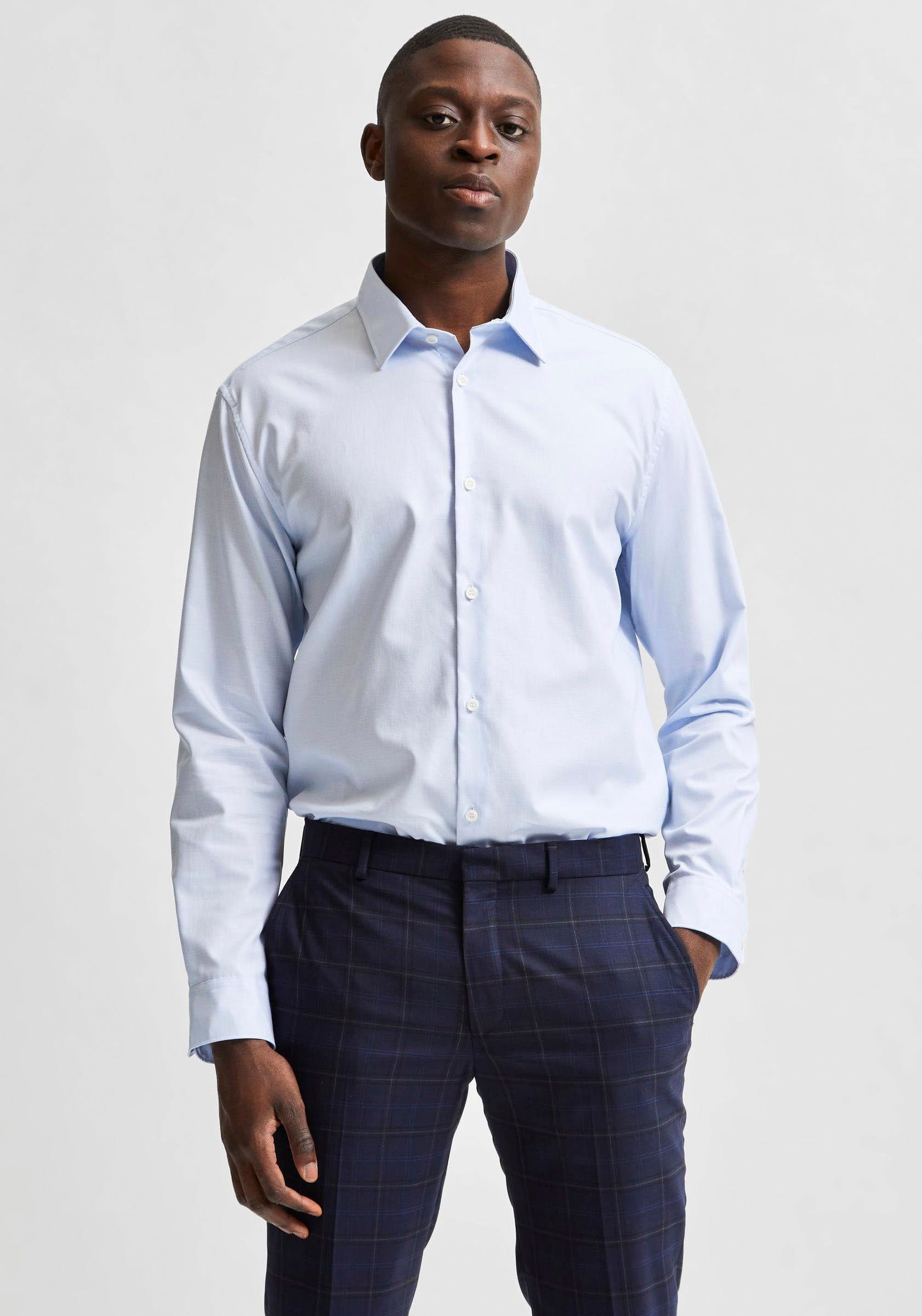 Selected Langarmhemd SLHREGETHAN SHIRT LS CLASSIC günstig online kaufen