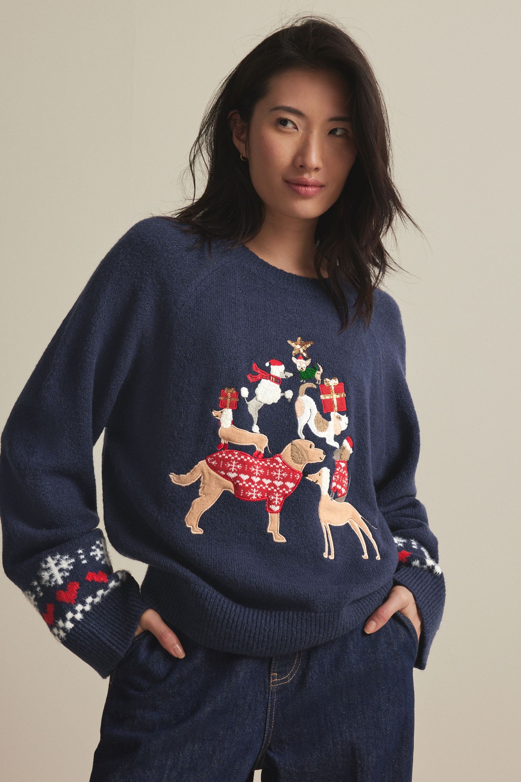 Next Strickpullover Weihnachtspullover (1-tlg)