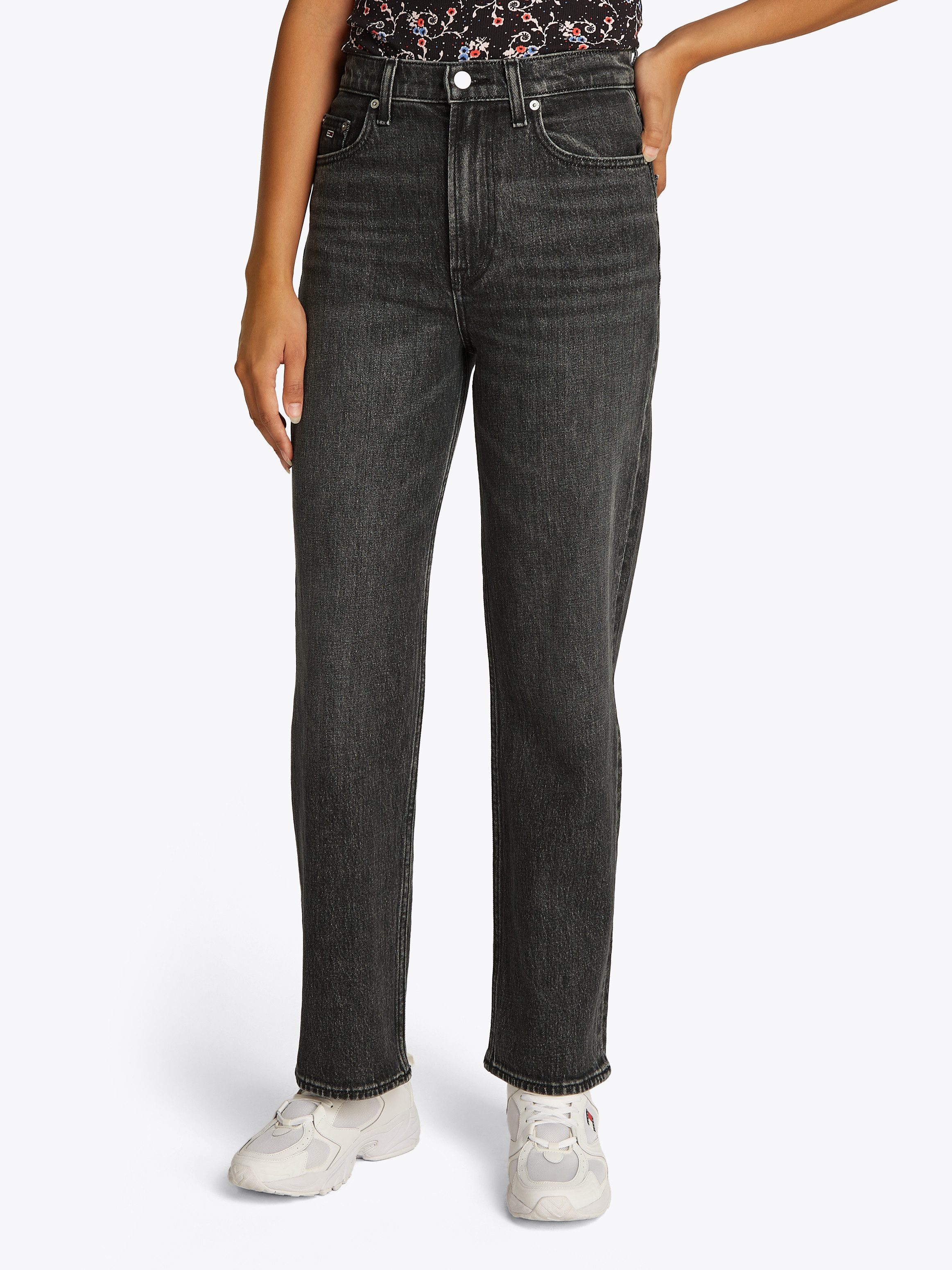 Tommy Jeans Straight-Jeans LAYLA HR SLIM STR in Knöchellänge