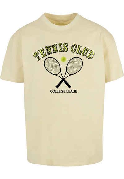 Merchcode T-Shirt Merchcode Herren Tennis Club Heavy Oversized Tee (1-tlg)