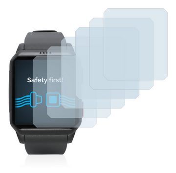 Savvies Schutzfolie für Smartwatcher Motion, Displayschutzfolie, 6 Stück, Folie klar