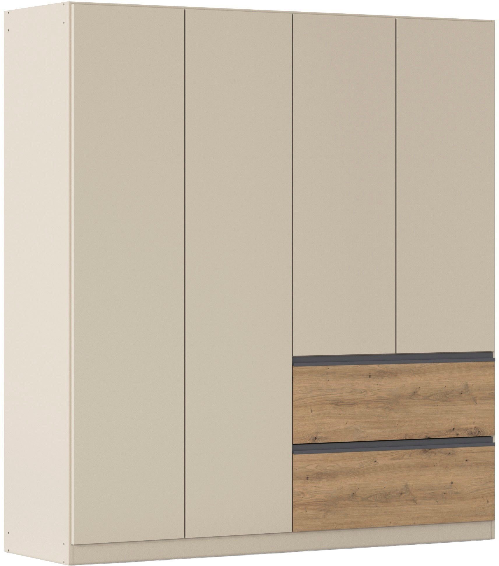 rauch Drehtürenschrank Kleiderschrank Schrank Garderobe COSTA in den Breiten 91/136/181 cm (in 3 Ausstattungen BASIC/CLASSIC/PREMIUM) viel Platz, grifflose Front und Push-to-Open Funktion MADE IN GERMANY