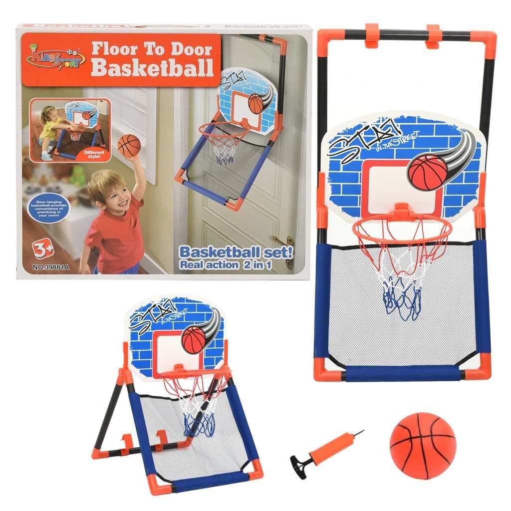 Basketball Spielzeug Set für Kinder Kinder Indoor Sportgeräte Net Hoop Ball D 