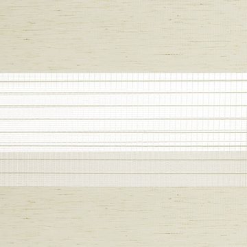 Doppelrollo Twice mit Alu-Kassette, Verschiedene Farben & Größen, Polyester, Karat, Parallel laufende Stoffbahnen