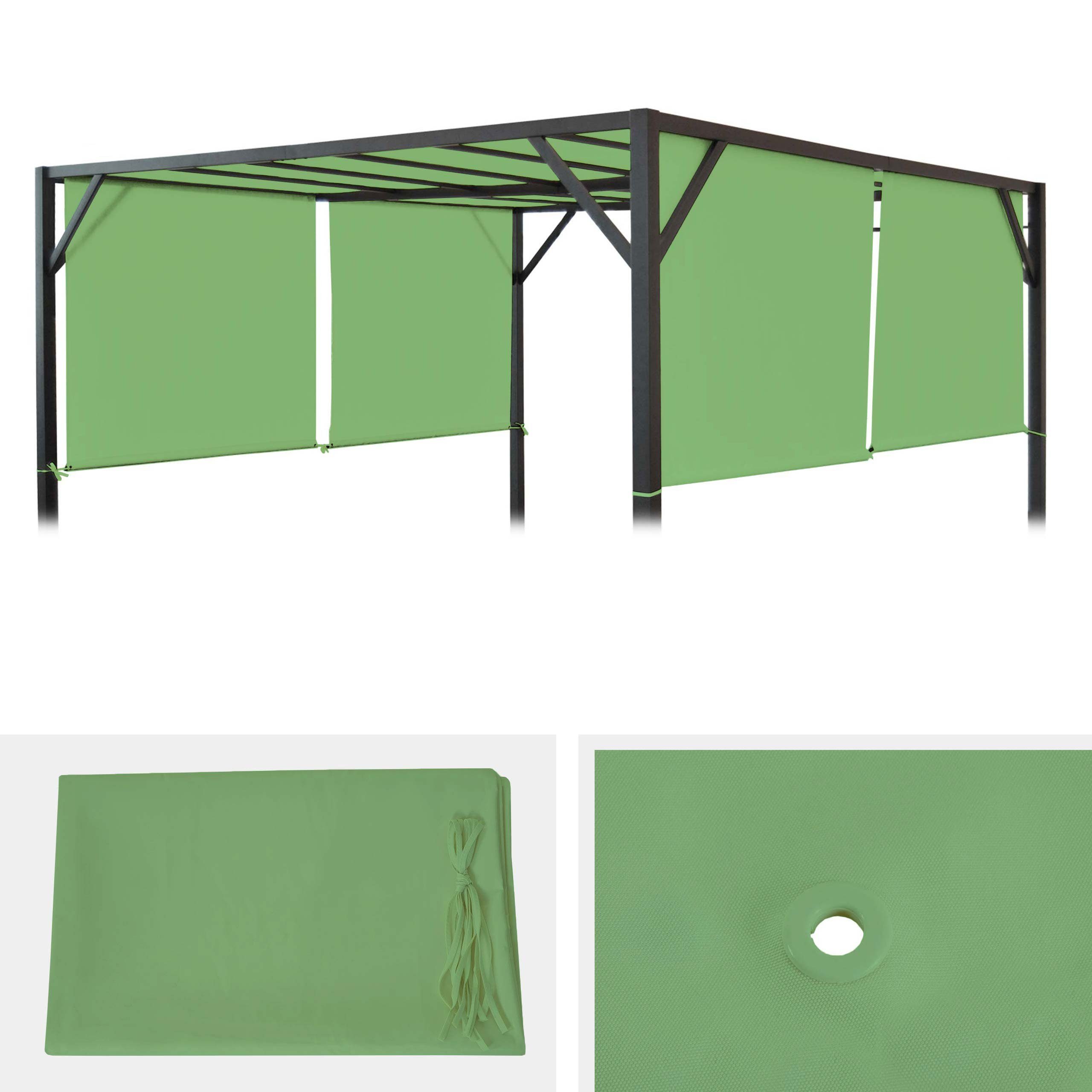 MCW Pavillon-Ersatzdach Beja 4x4-E, 372 x 569 cm, Mit Wasserablaufösen, Wasser- und schmutzabweisender Stoff