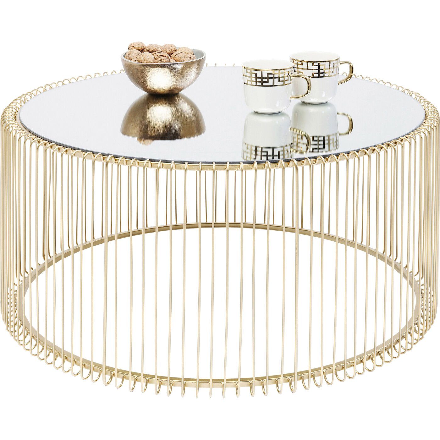 Kare Design Couchtisch Wire, Ø80x40.5 cm