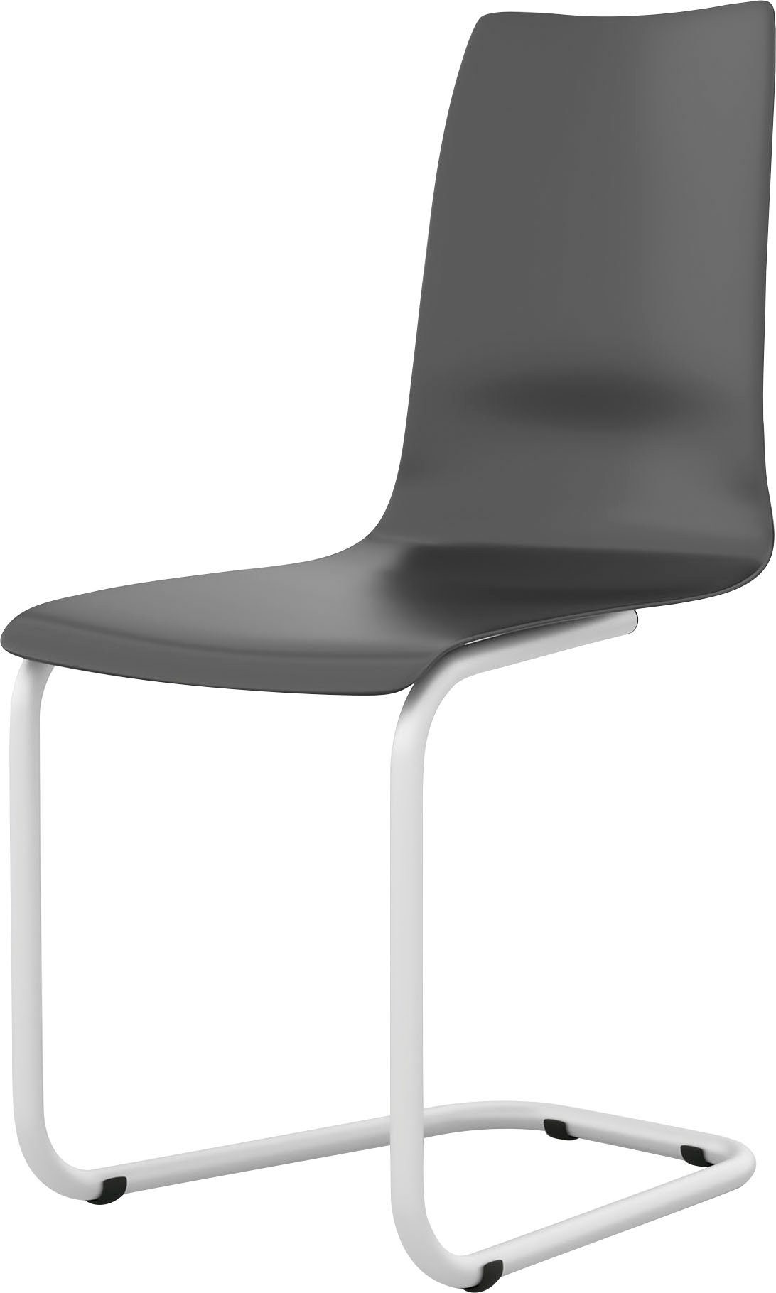 Tojo Freischwinger stuhl, mit weißem Gestell