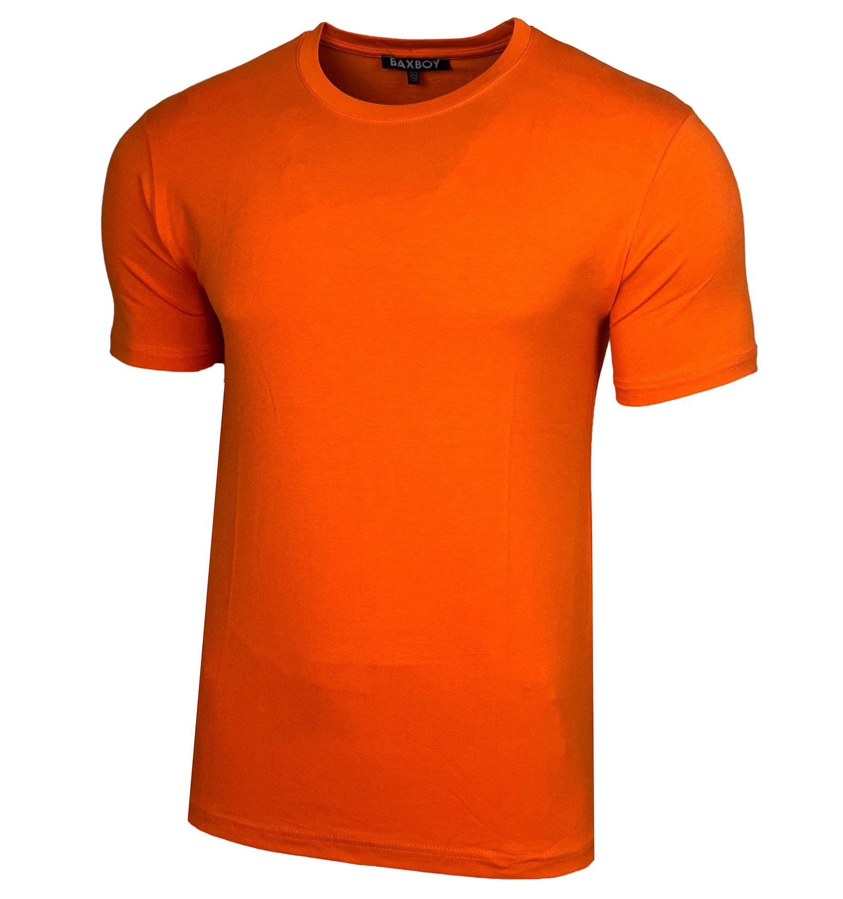 Baxboy T-Shirt Baxboy Herren Uni Basic Kurzarm Slim Fit T-Shirt B-55 günstig online kaufen