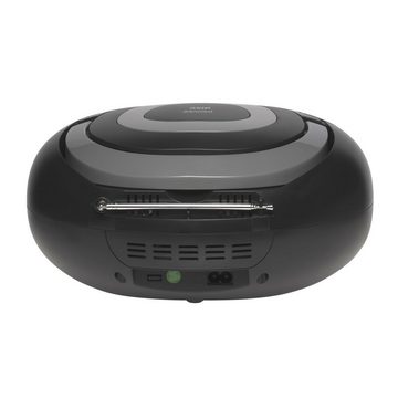 Denver TCL-212BT GREY Boombox (UKW Radio, Bluetooth, USB, AUX-IN, Kopfhörerausgang und LED Partylicht)