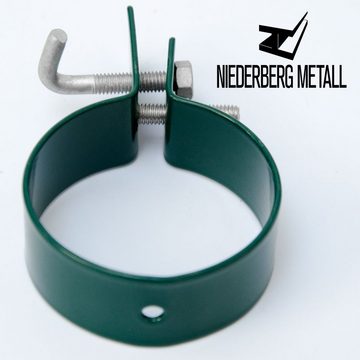 Niederberg Metall Kabelschelle Metall Spannschelle Ø60mm Befestigungsschelle, Strebenschelle + Schraube