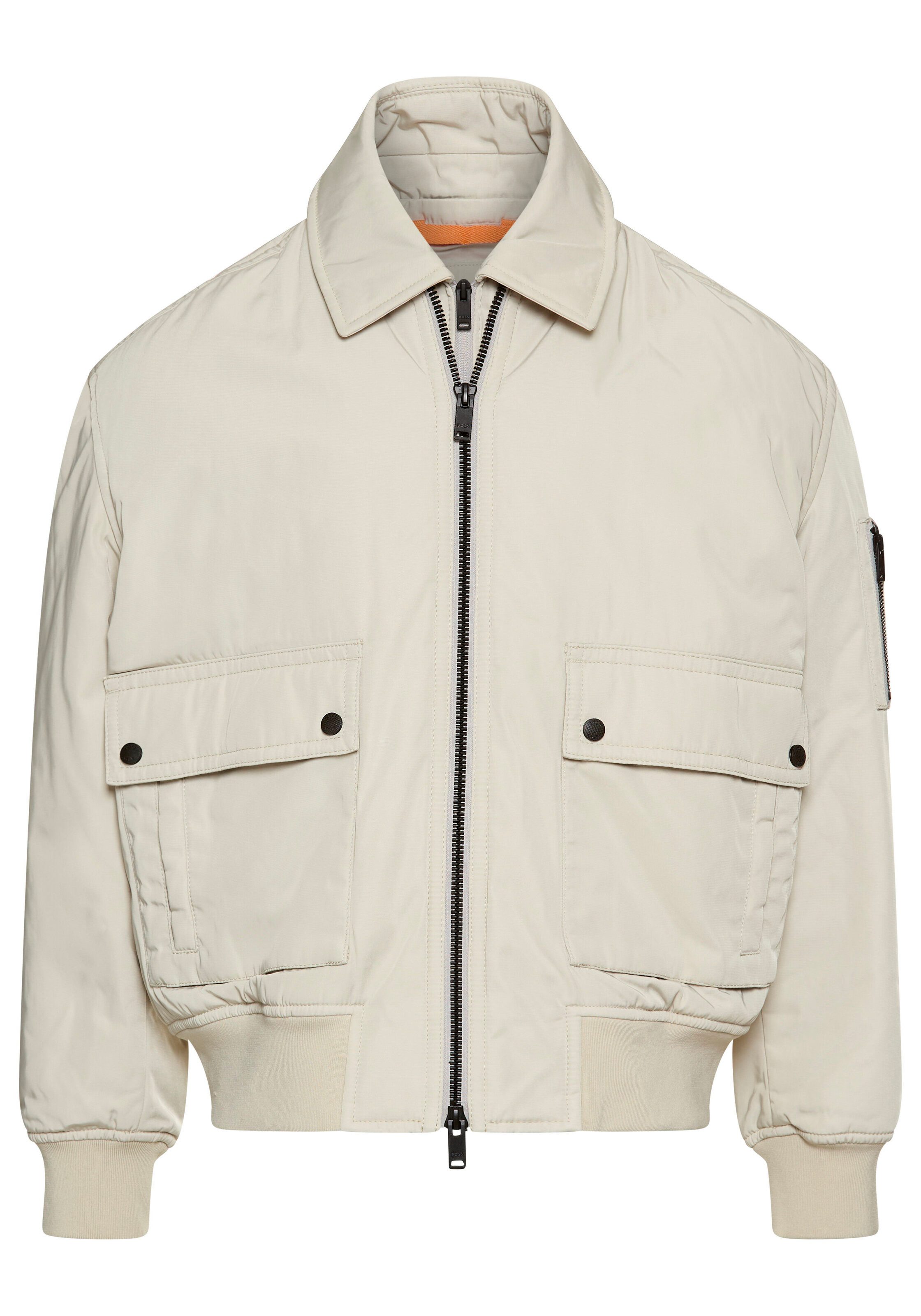 BOSS ORANGE Blouson Oking mit abnehmbarem Kragen