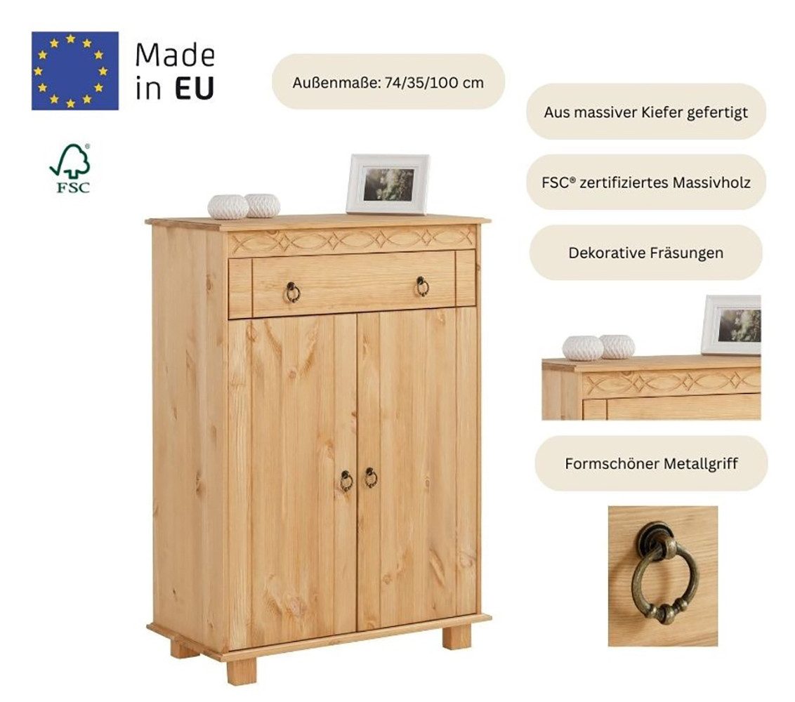 OTTO home Kommode Indra, 74 cm breit