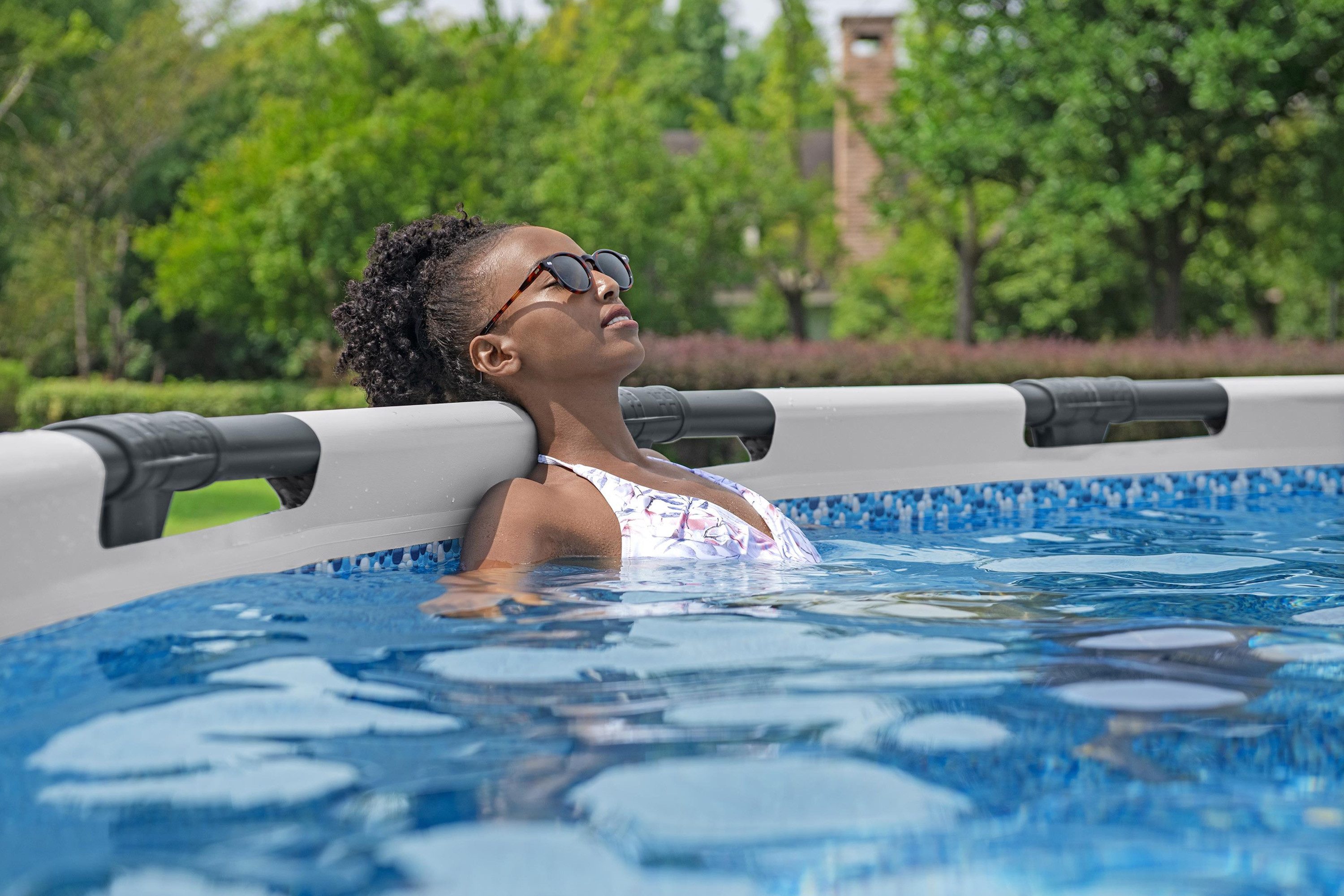 Bestway Framepool Steel Pro MAX™ (Set, Inkl. Filterpumpe), Ø 610 x 132 cm