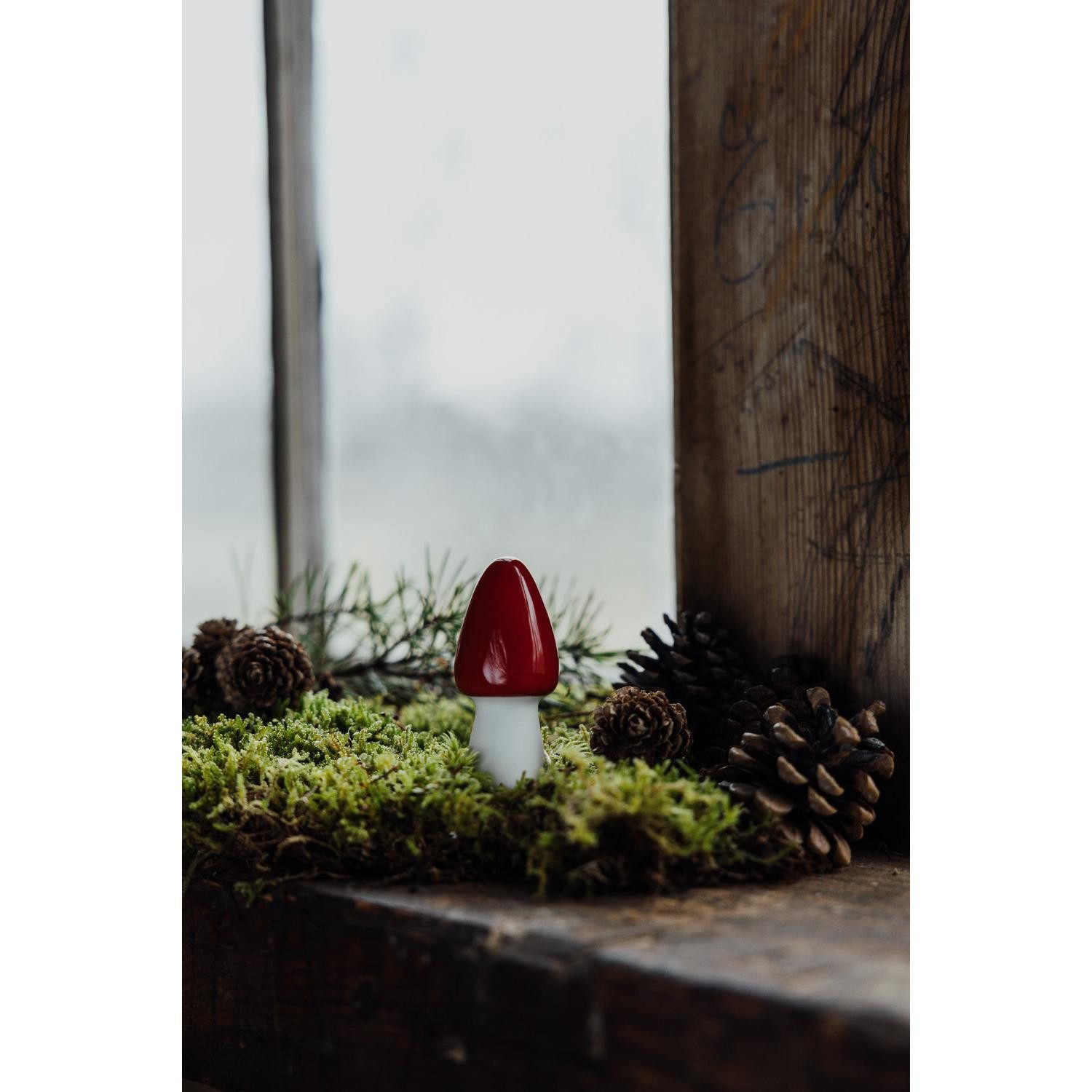 Storefactory Dekoobjekt Dekofigur Pilz Bohult Red