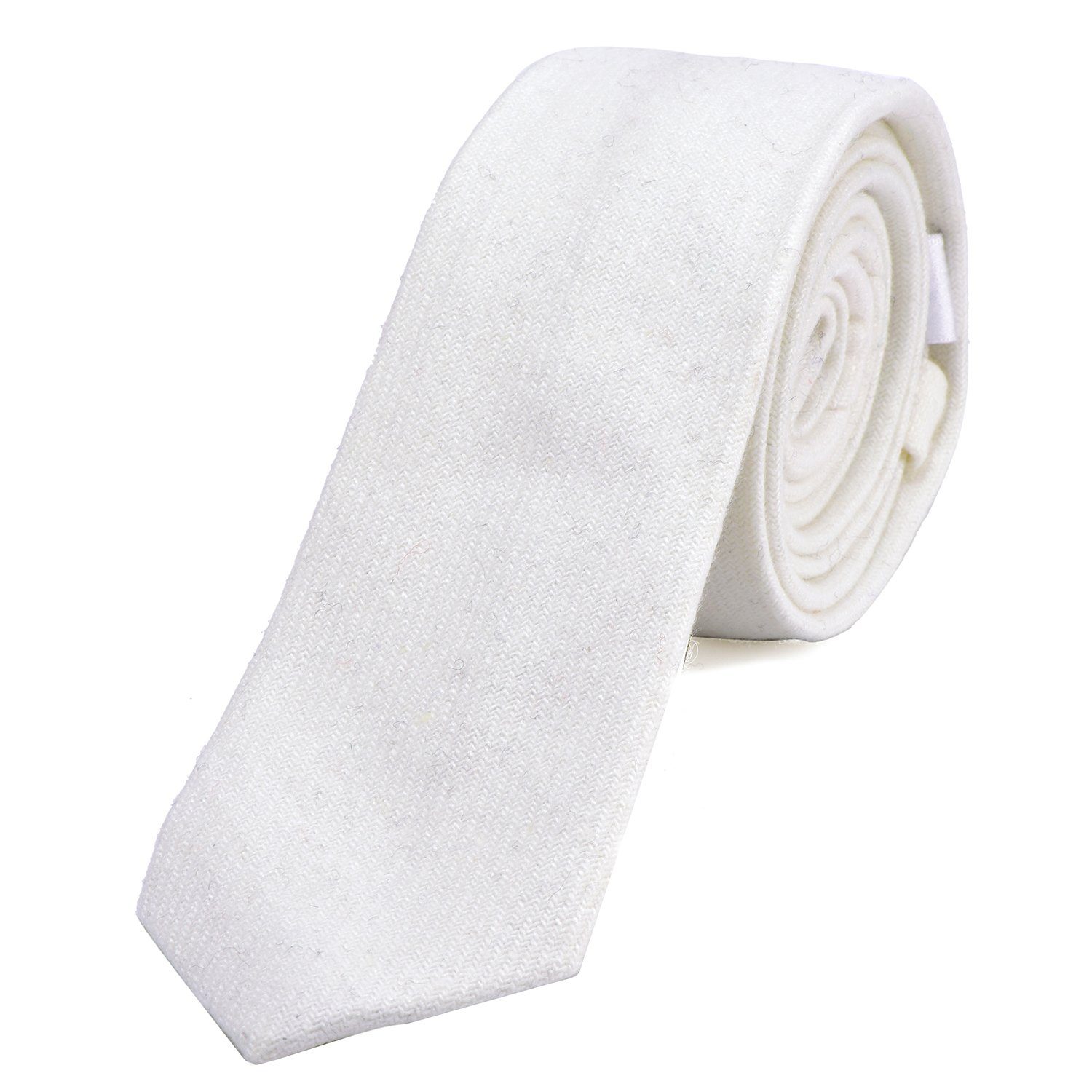 DonDon Krawatte Herren Krawatte 6 cm einfarbig kariert und gepunktet meliert (Packung, 1-St., 1x Krawatte) Veranstaltungen