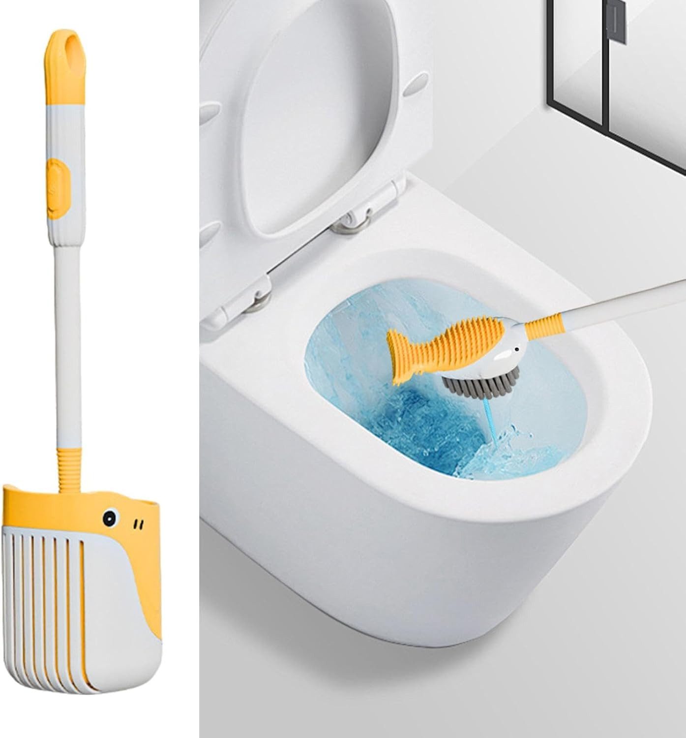 FELIXLEO WC-Reinigungsbürste Süßes Wal Design bringt Freude und Stil in Ihr Badezimmer, (1-tlg) – Bild 3 von 5