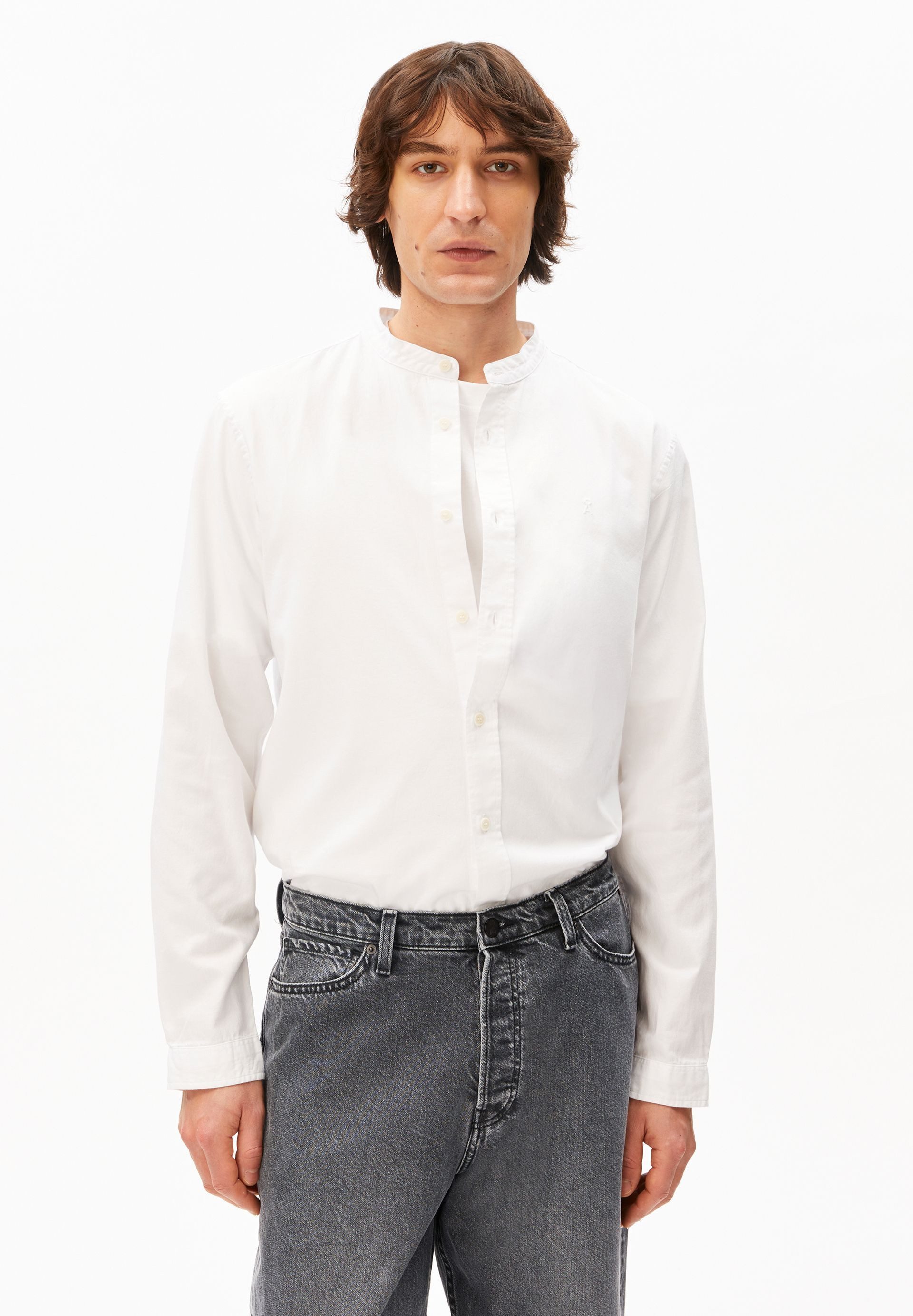 Armedangels Langarmhemd TOMAASAS Hemd aus Bio-Baumwolle (1-tlg., Regular Fit) Regular Fit