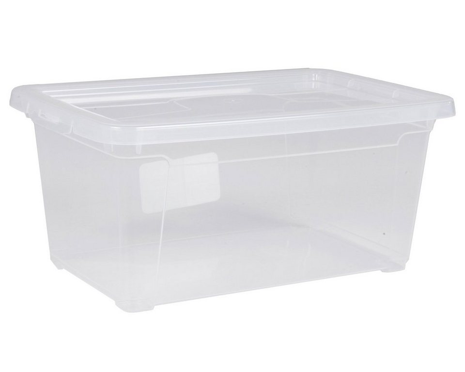 Aufbewahrungsbox Stapelbox Lagerbox Sammelbox Klarsichtbox Regalbox L 23 Liter
