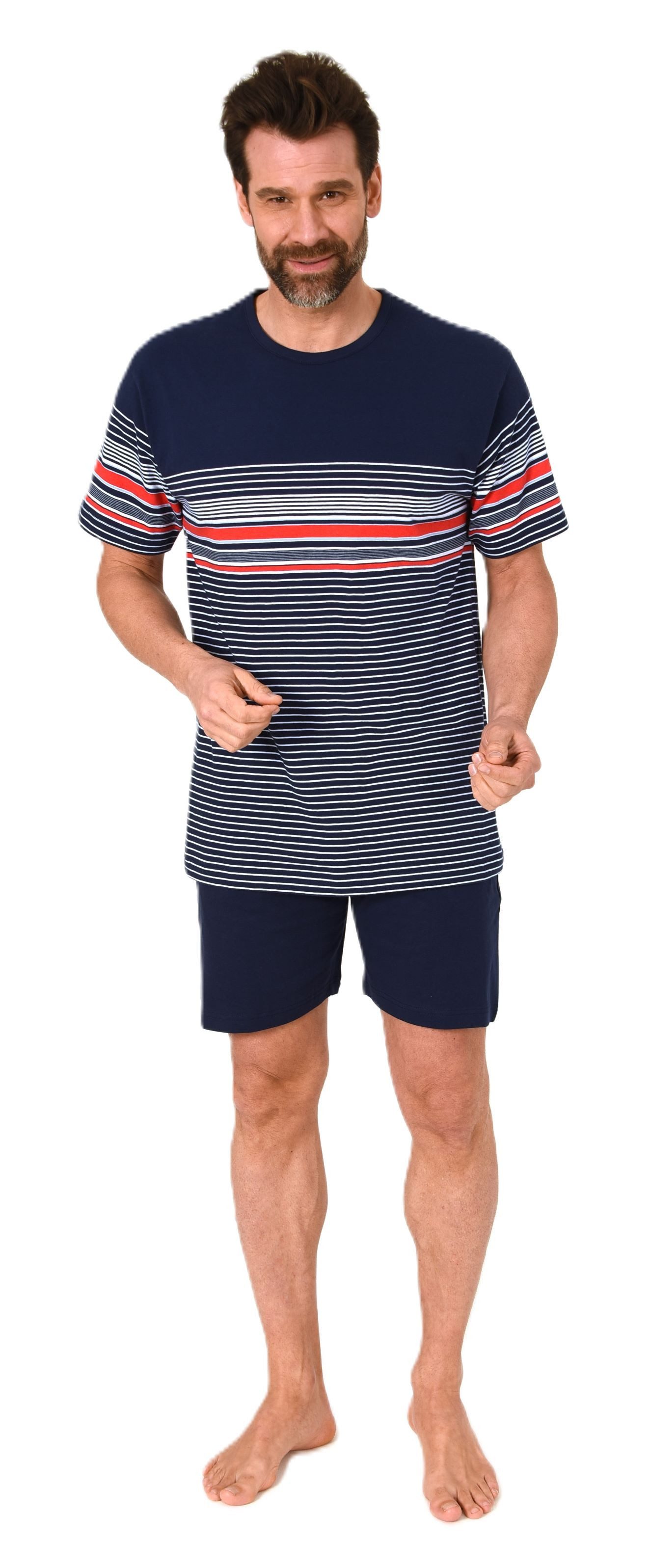 Normann Pyjama Normann Herren kurzarm Schlafanzug günstig online kaufen