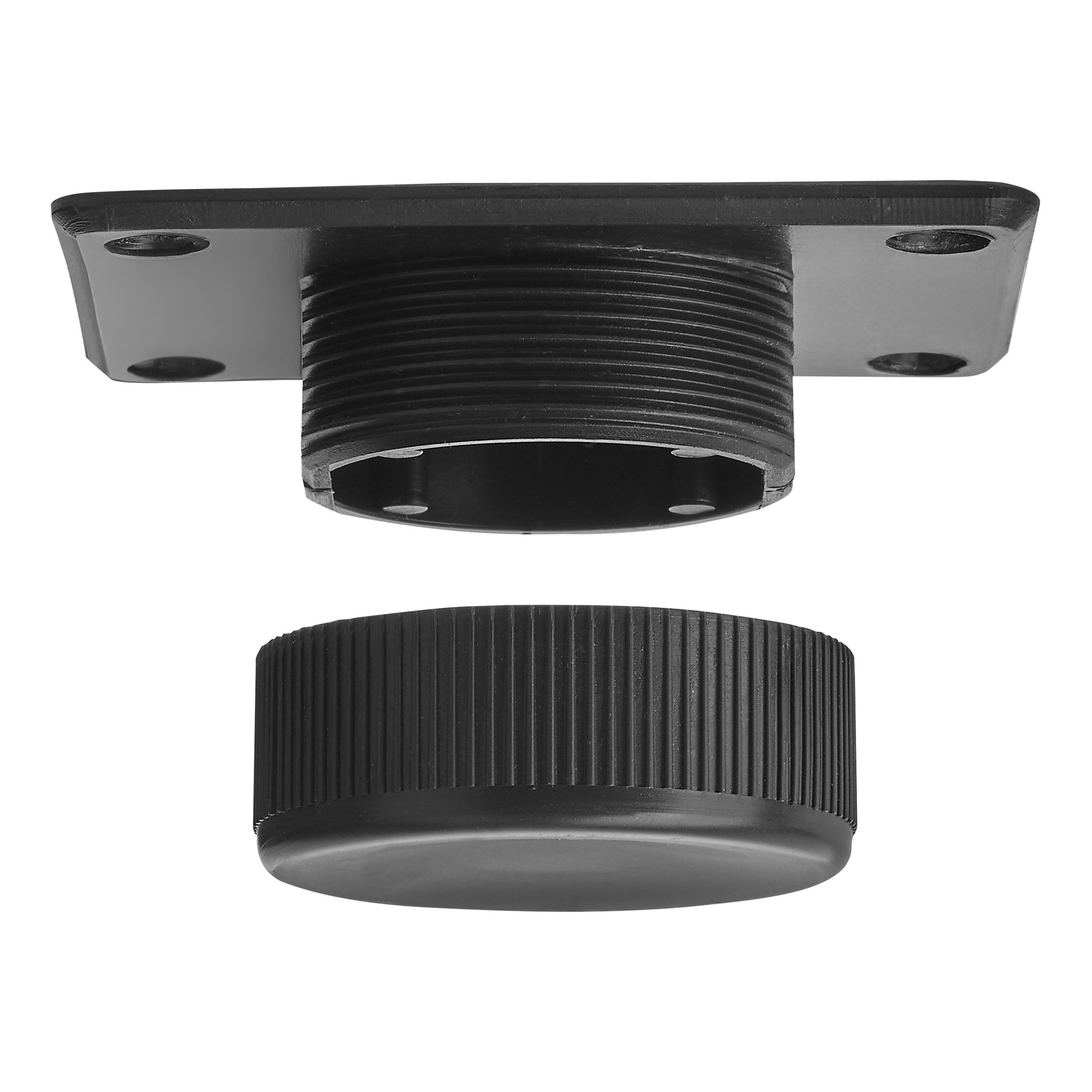 SO-TECH® Möbelfuß GOLF II schwarz rund - Durchmesser 50 mm - mit Bodengleit günstig online kaufen