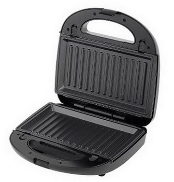 Michelino Kontaktgrill 3in1 Multigrill Sandwichttoaster Waffeleisen Grill, 750,00 W, 3 Wechselplatten für Waffeln Sandwiches und Grillgut