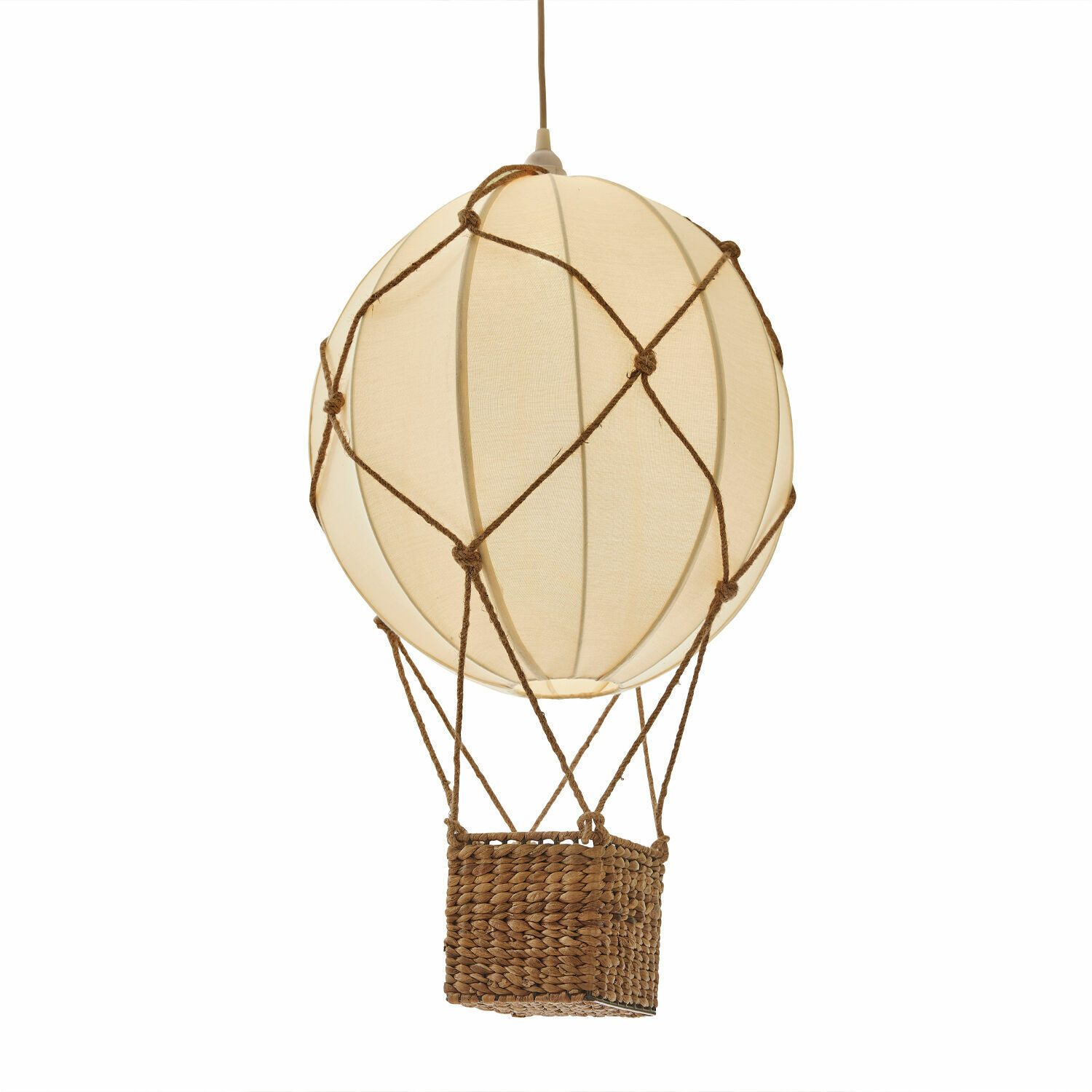 Mirabeau Hängeleuchten Hängelampe Plumillon creme/braun